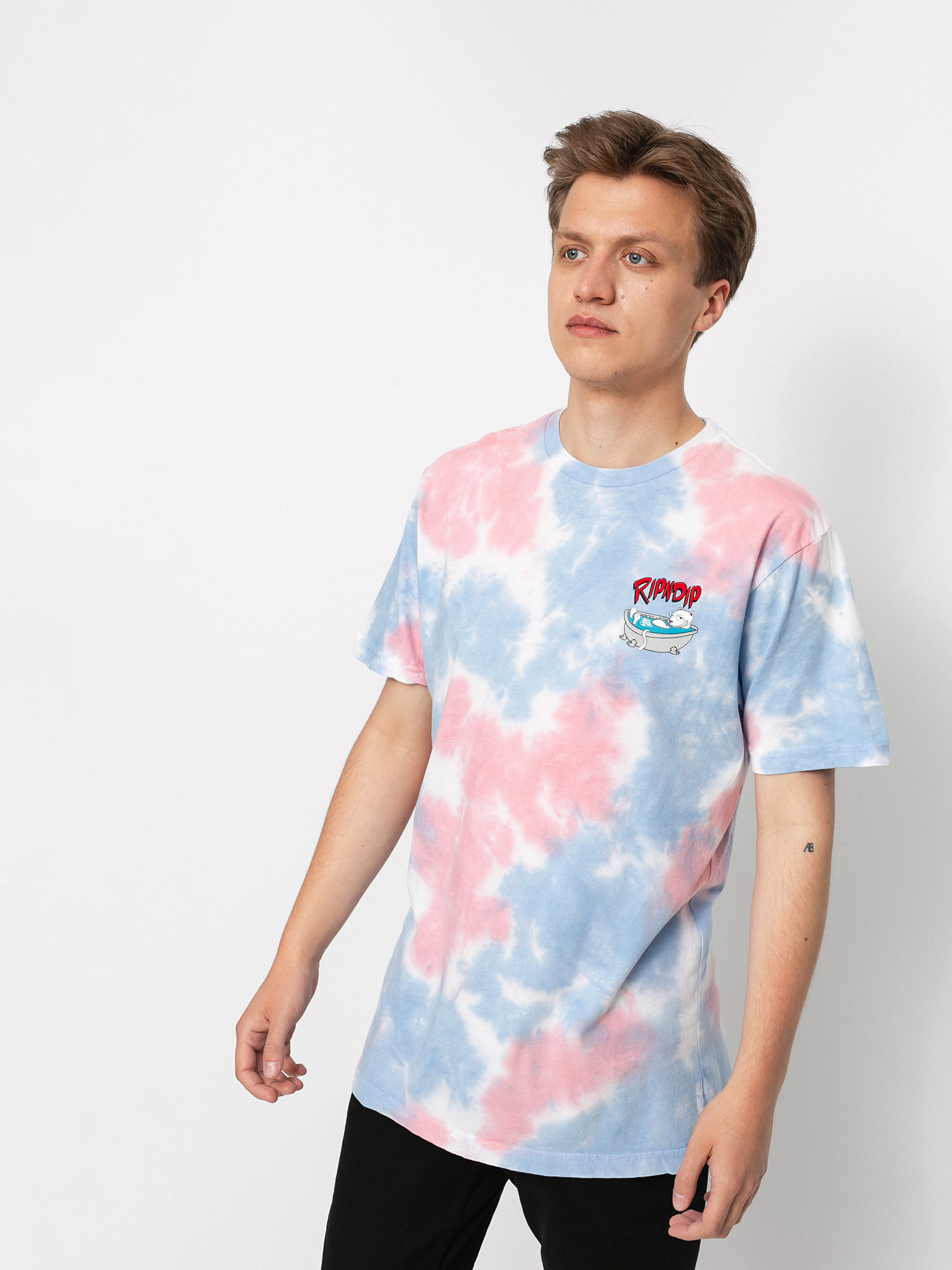 T-shirt RipNDip Bath Time (periwinkle & pink tie dye)