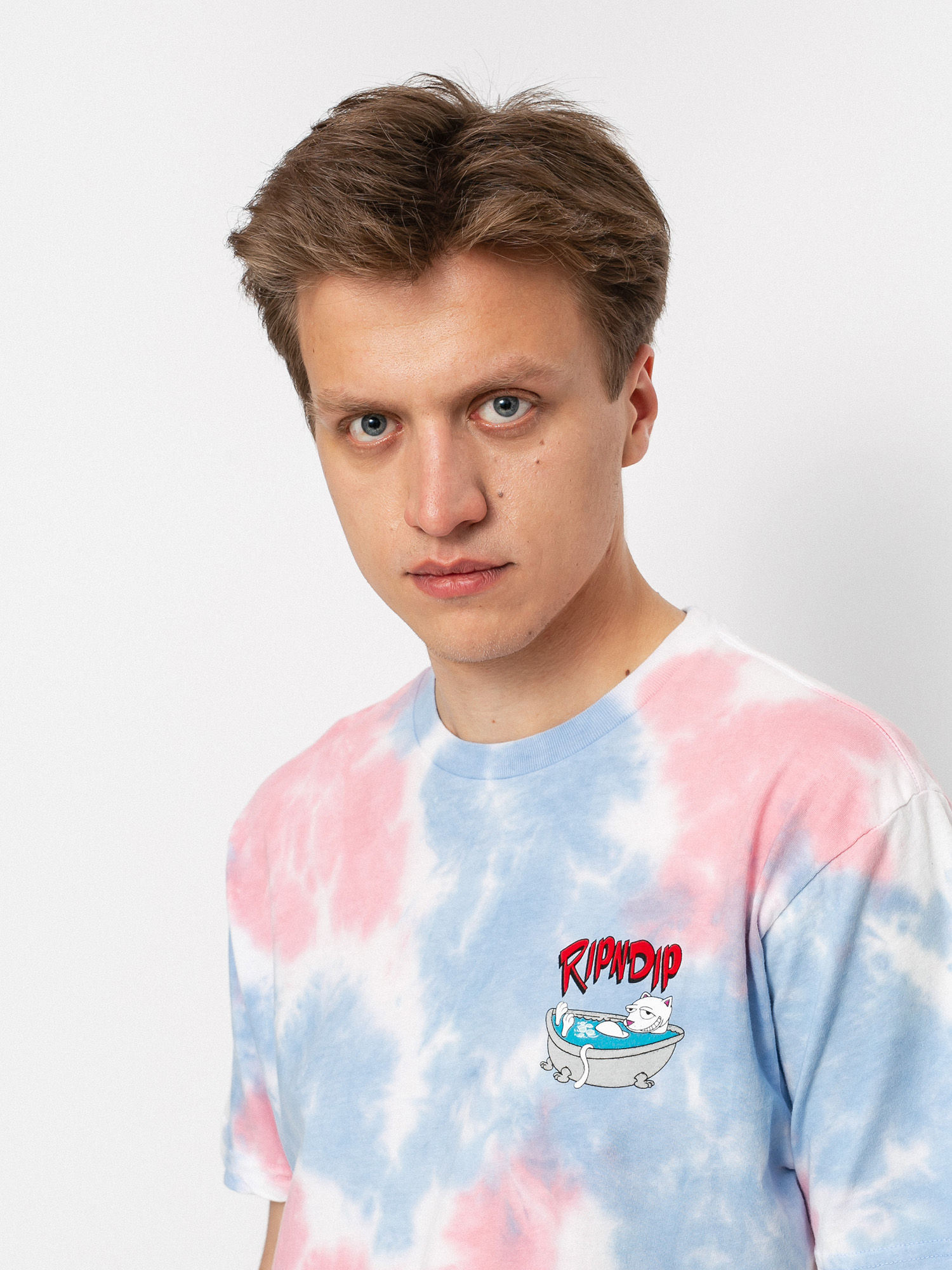 T-shirt RipNDip Bath Time (periwinkle & pink tie dye)