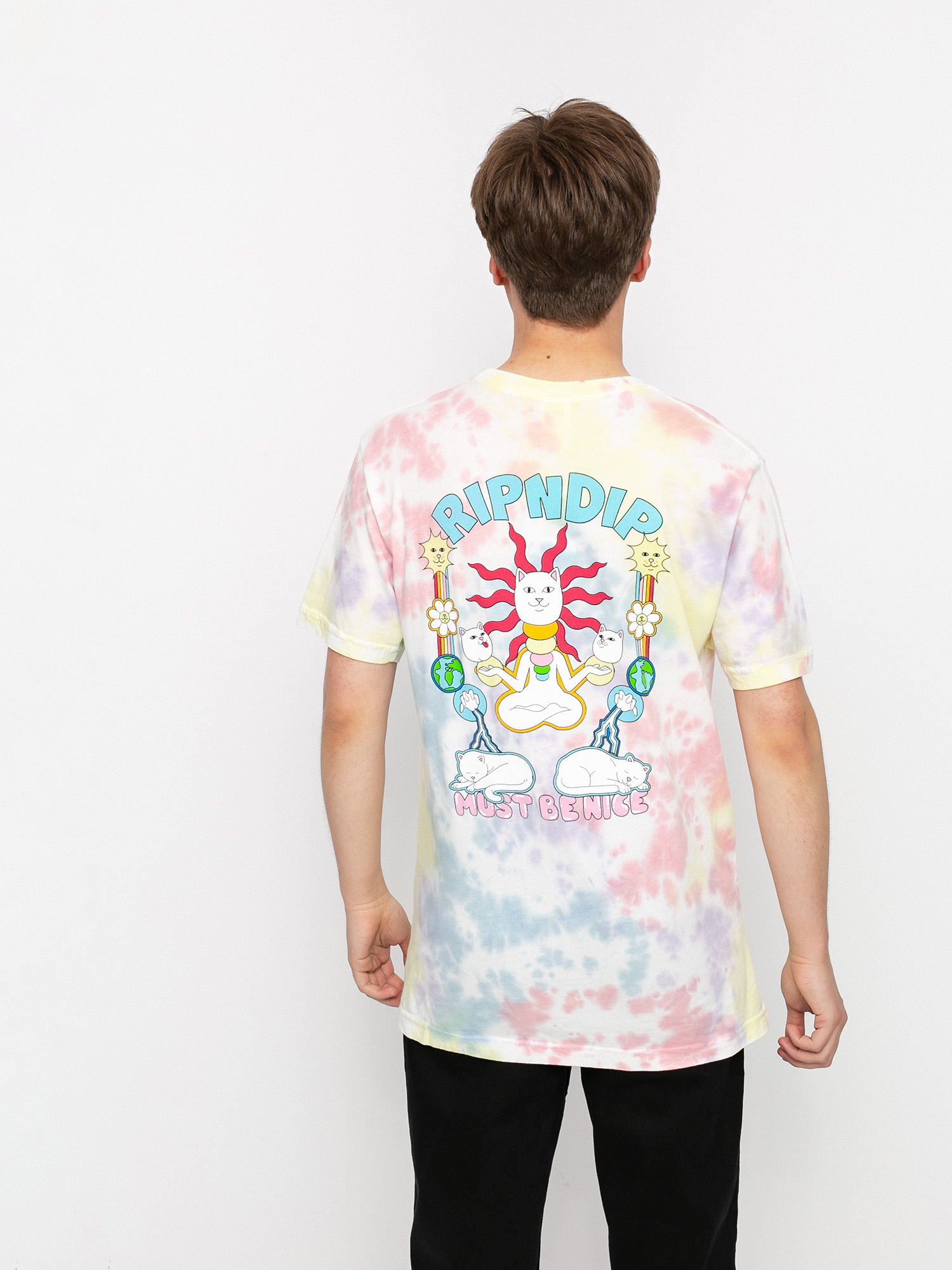 T-shirt RipNDip Etheral (peach & lavender tie dye)