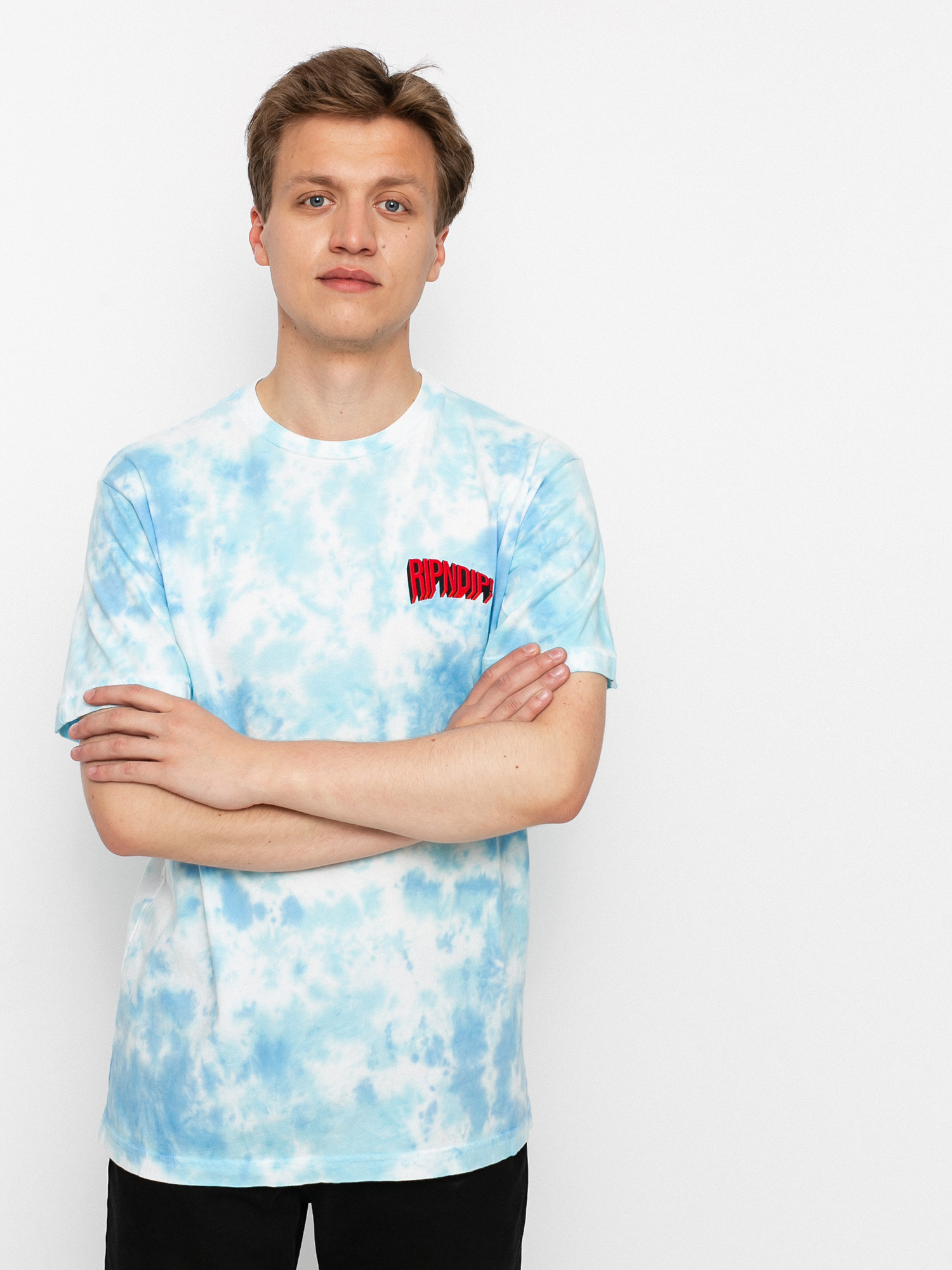 T-shirt RipNDip Flying High (blue tie dye)