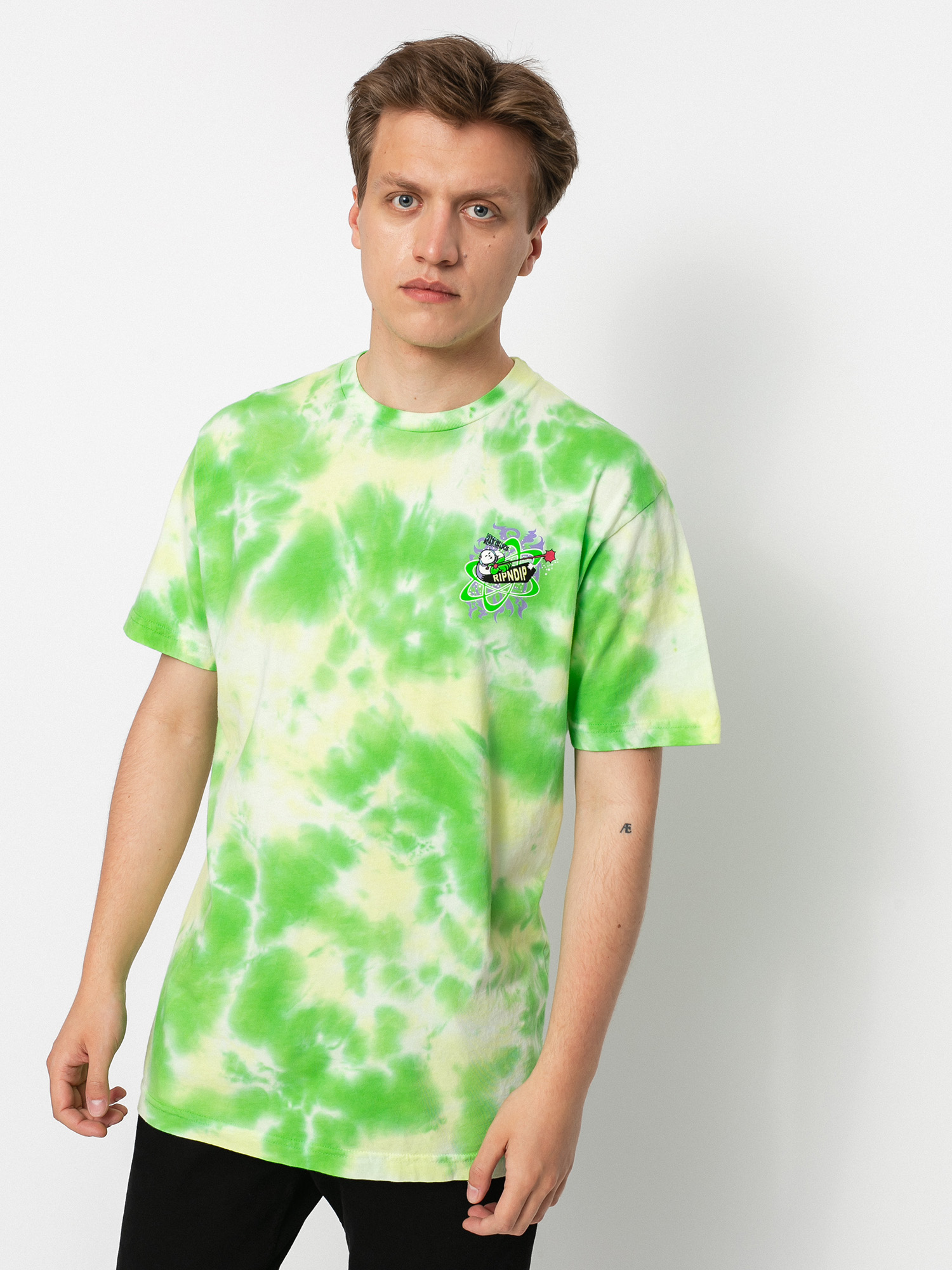T-shirt RipNDip Astronomic (green lightning wash)