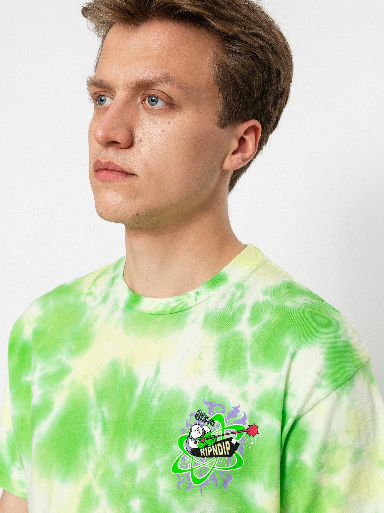 T-shirt RipNDip Astronomic (green lightning wash)