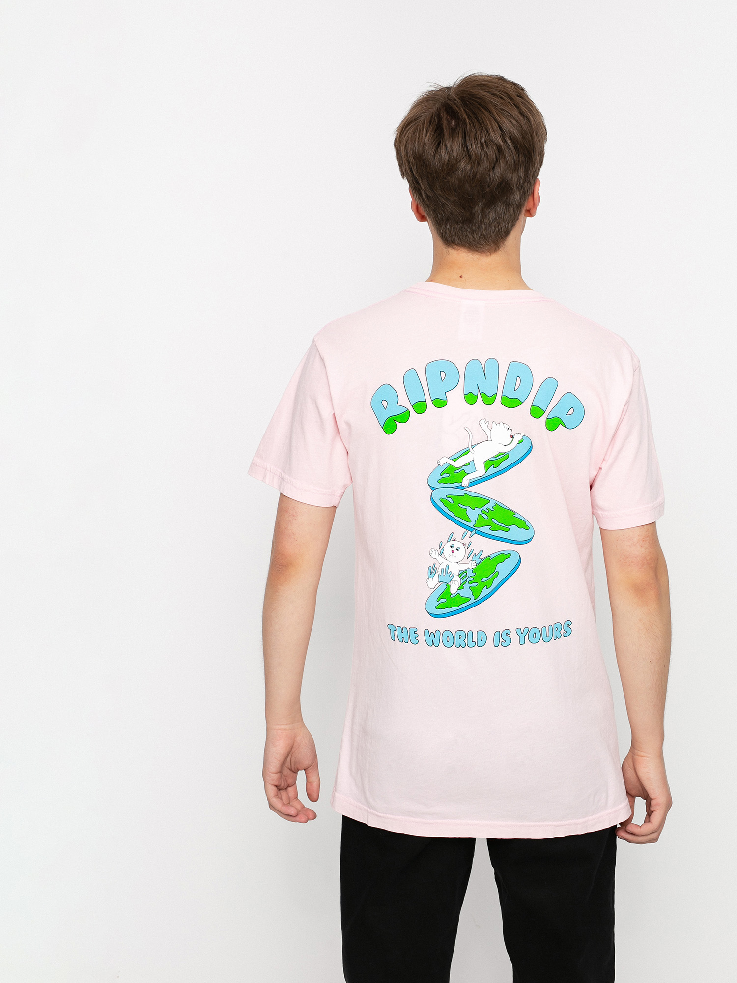 T-shirt RipNDip The World Is Yours (light pink)