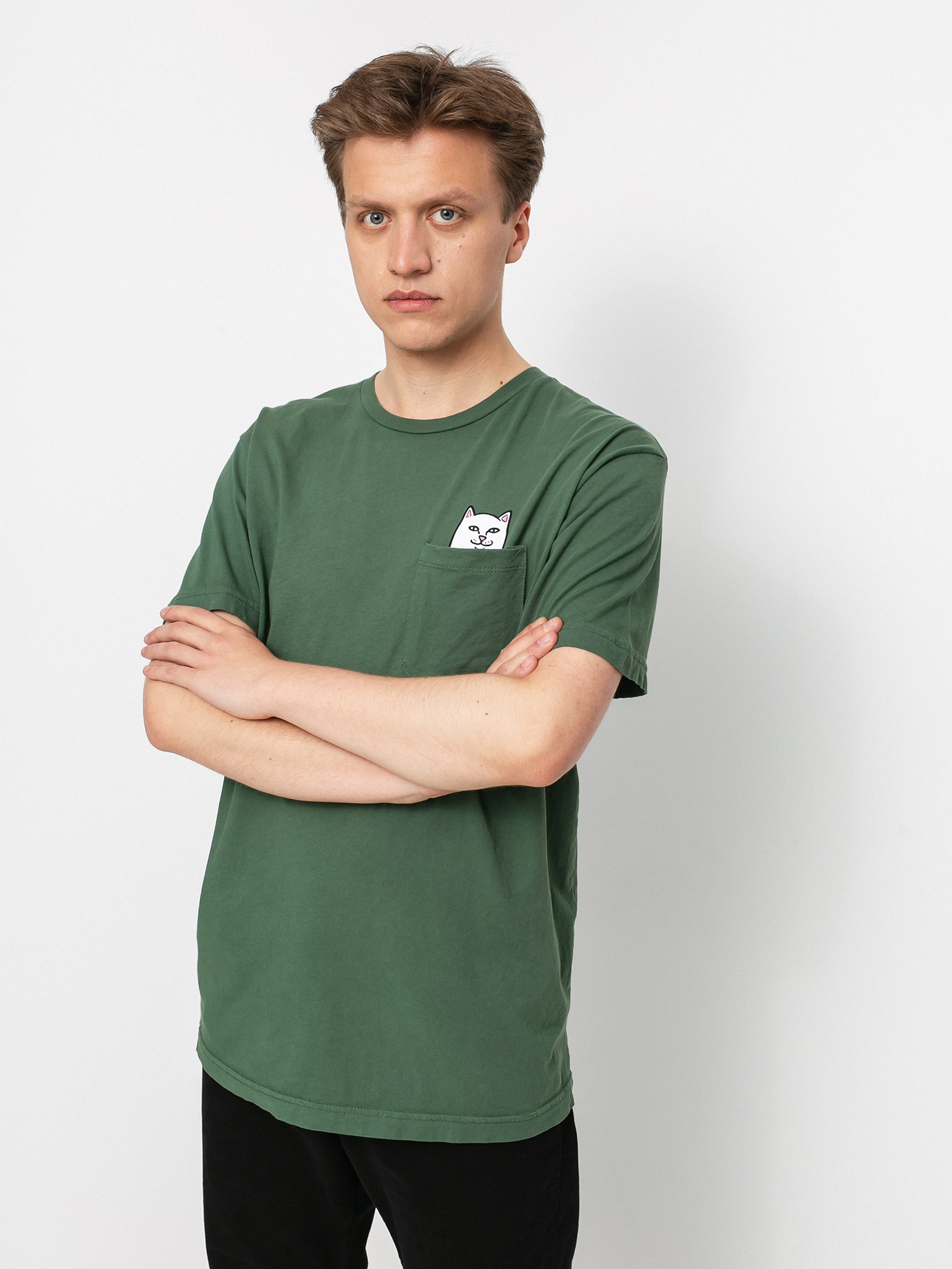 T-shirt RipNDip Lord Nermal Pocket (olive)