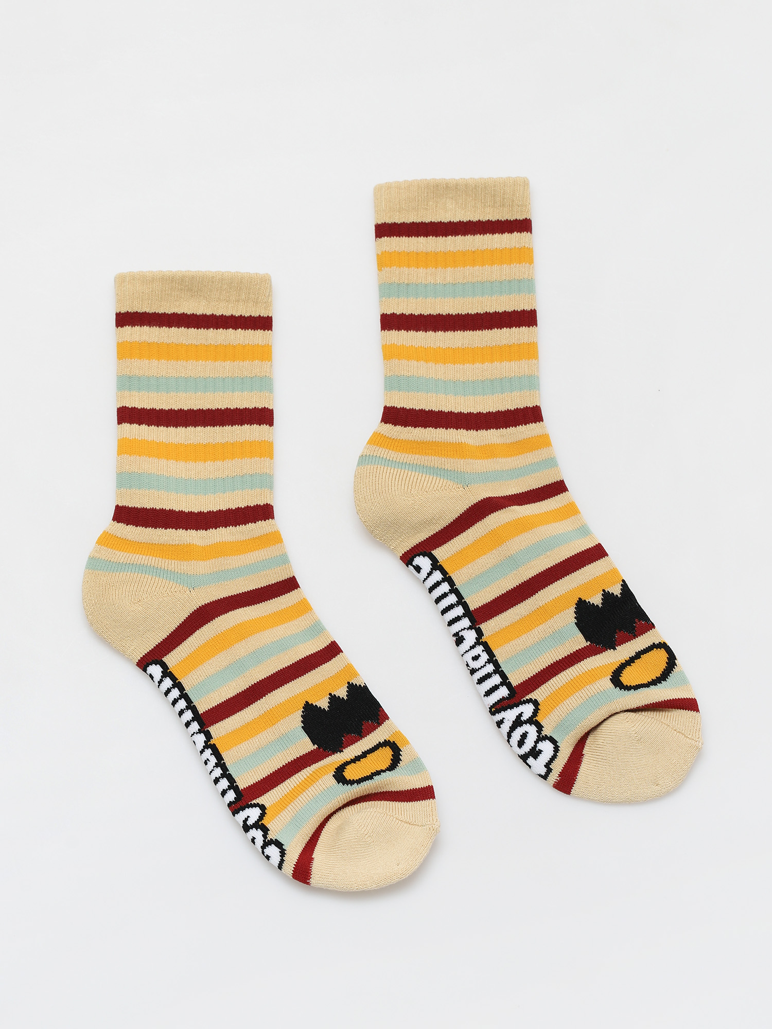 Skarpetki Toy Machine Monster Face Mini Stripe (assorted)