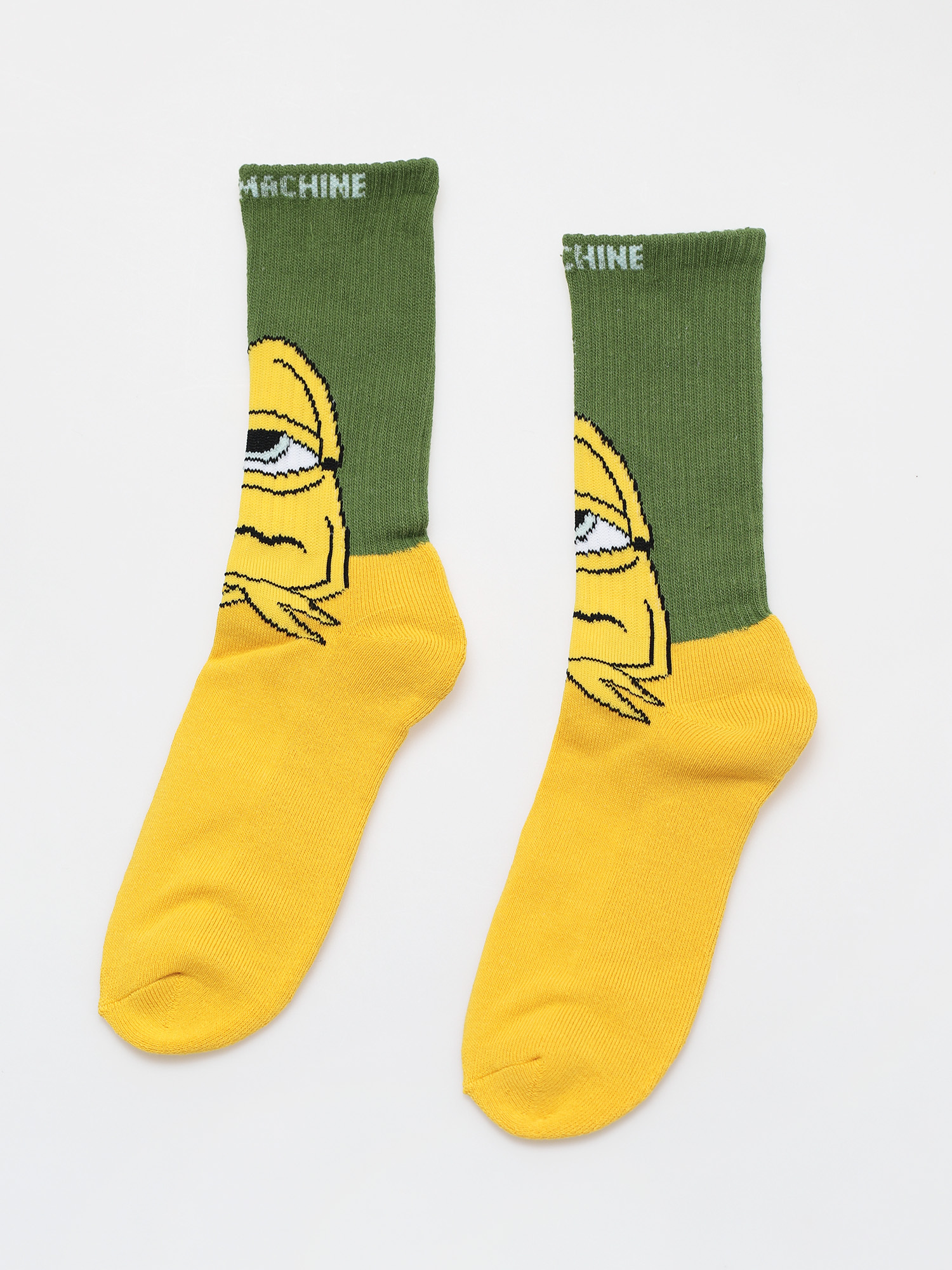 Skarpetki Toy Machine Board Sect (green/yellow)