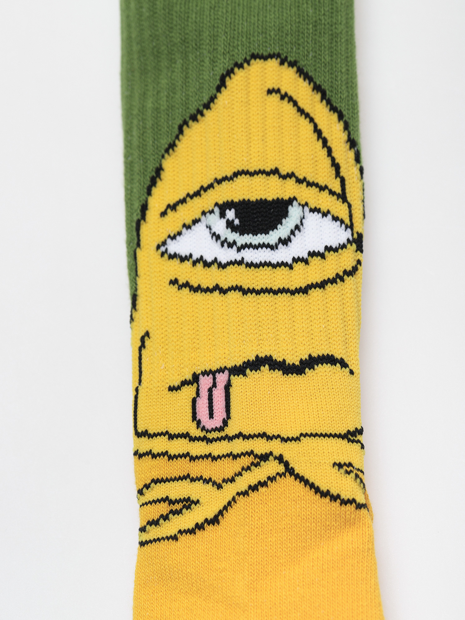 Skarpetki Toy Machine Board Sect (green/yellow)