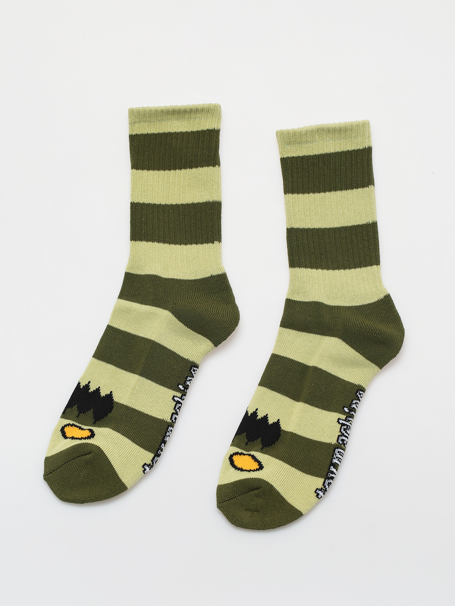 Skarpetki Toy Machine Monster Big Stripe (green)