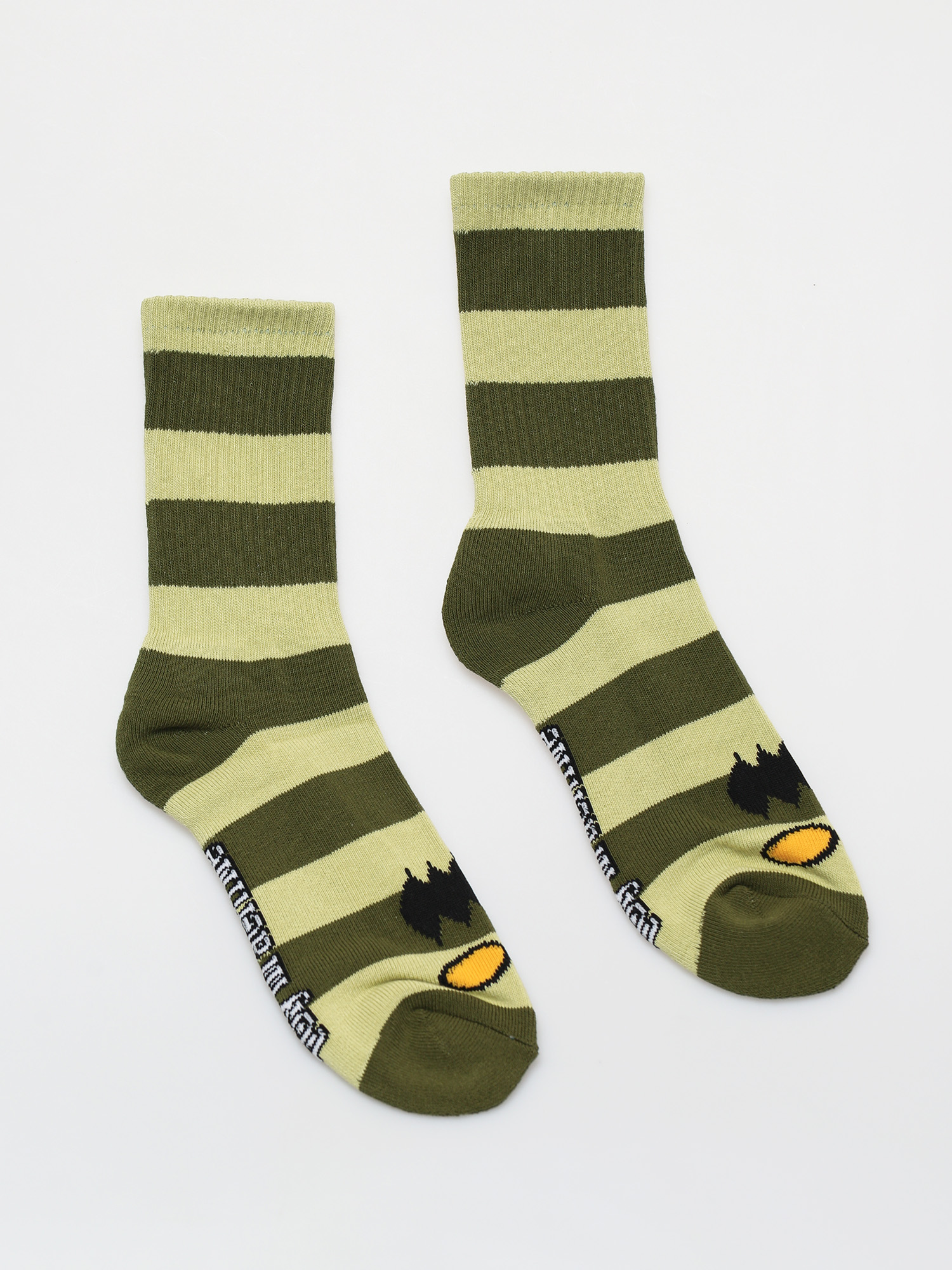 Skarpetki Toy Machine Monster Big Stripe (green)