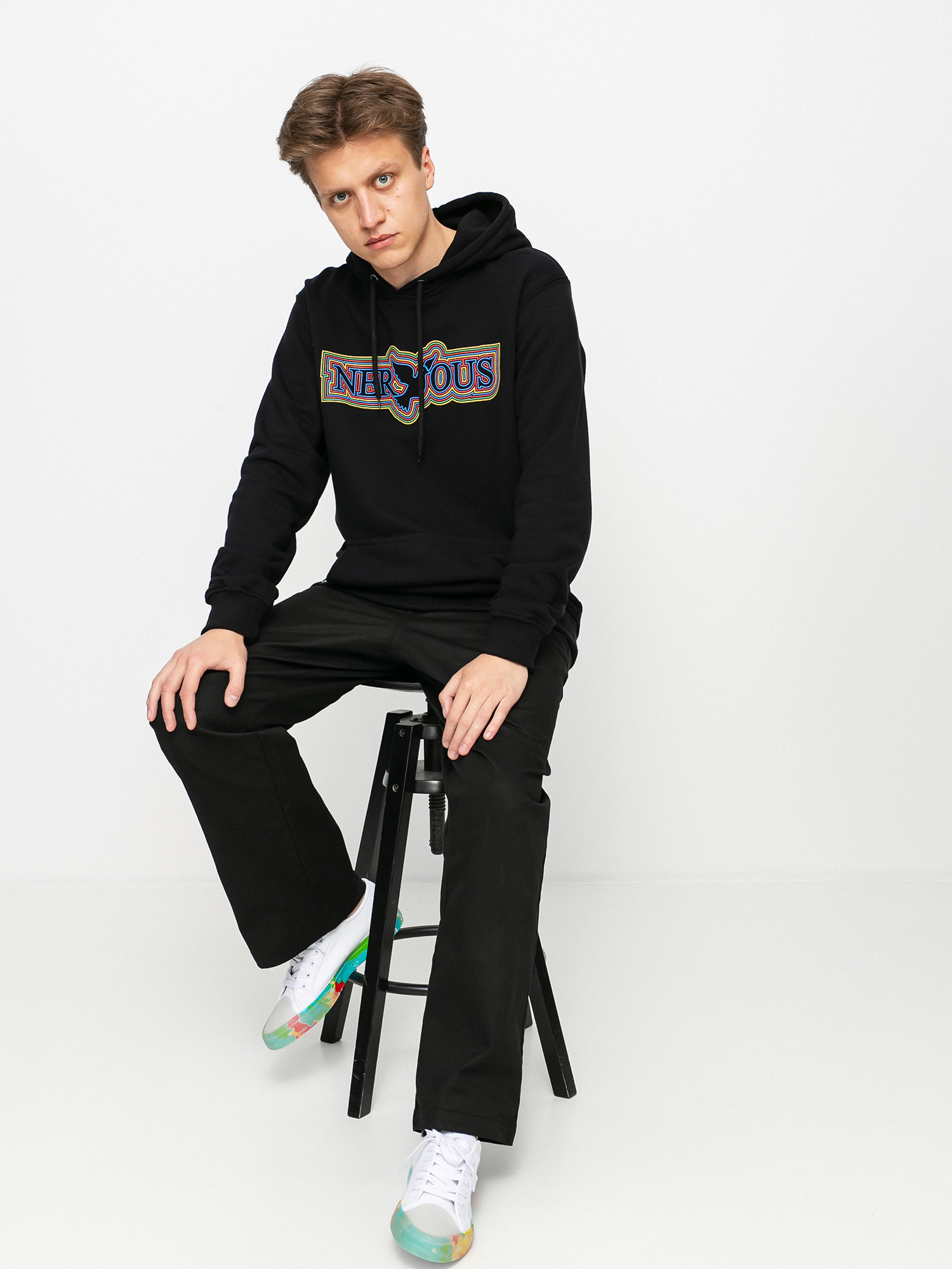 Bluza z kapturem Nervous Classic Tribe HD (black)
