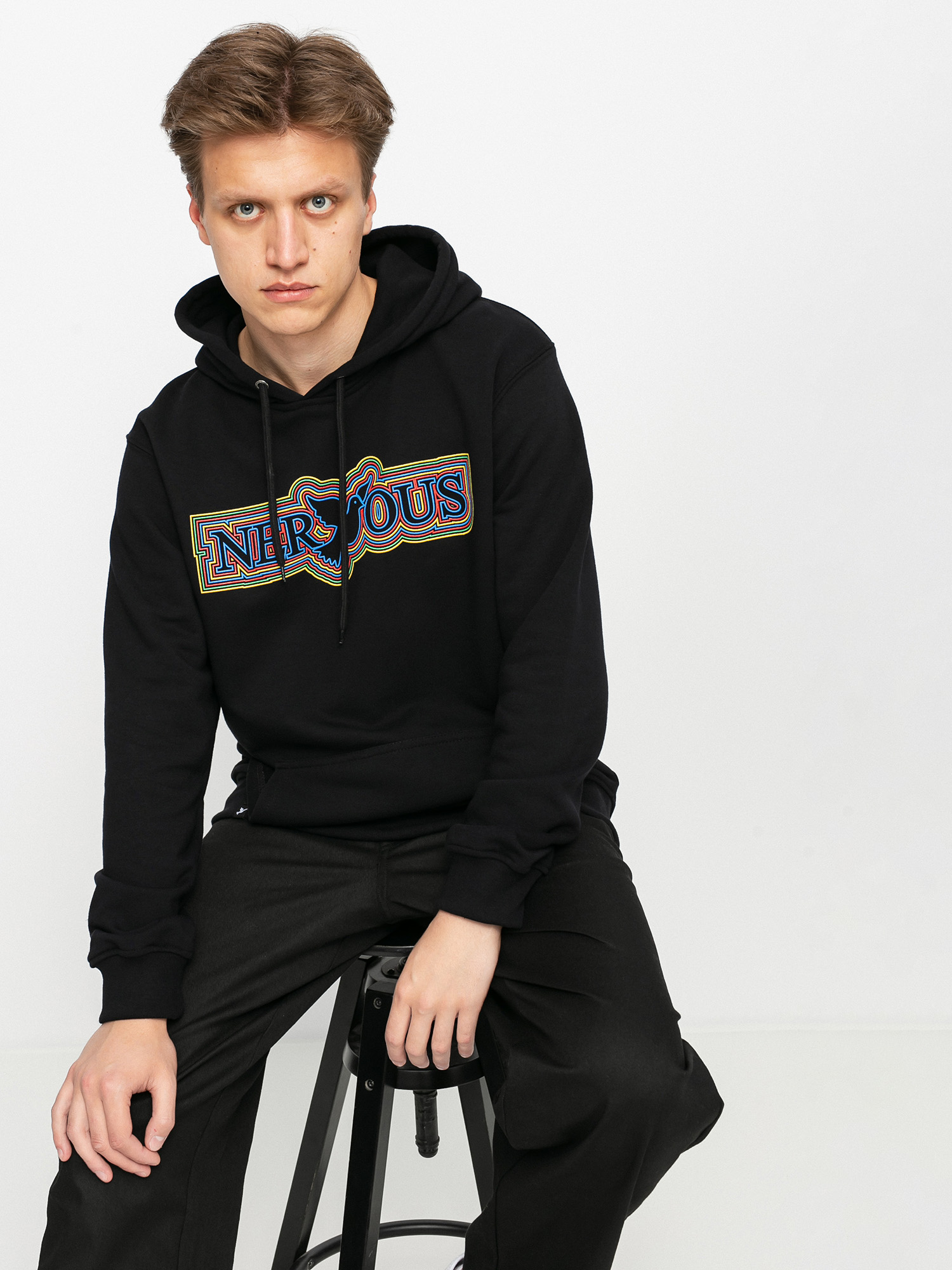 Bluza z kapturem Nervous Classic Tribe HD (black)