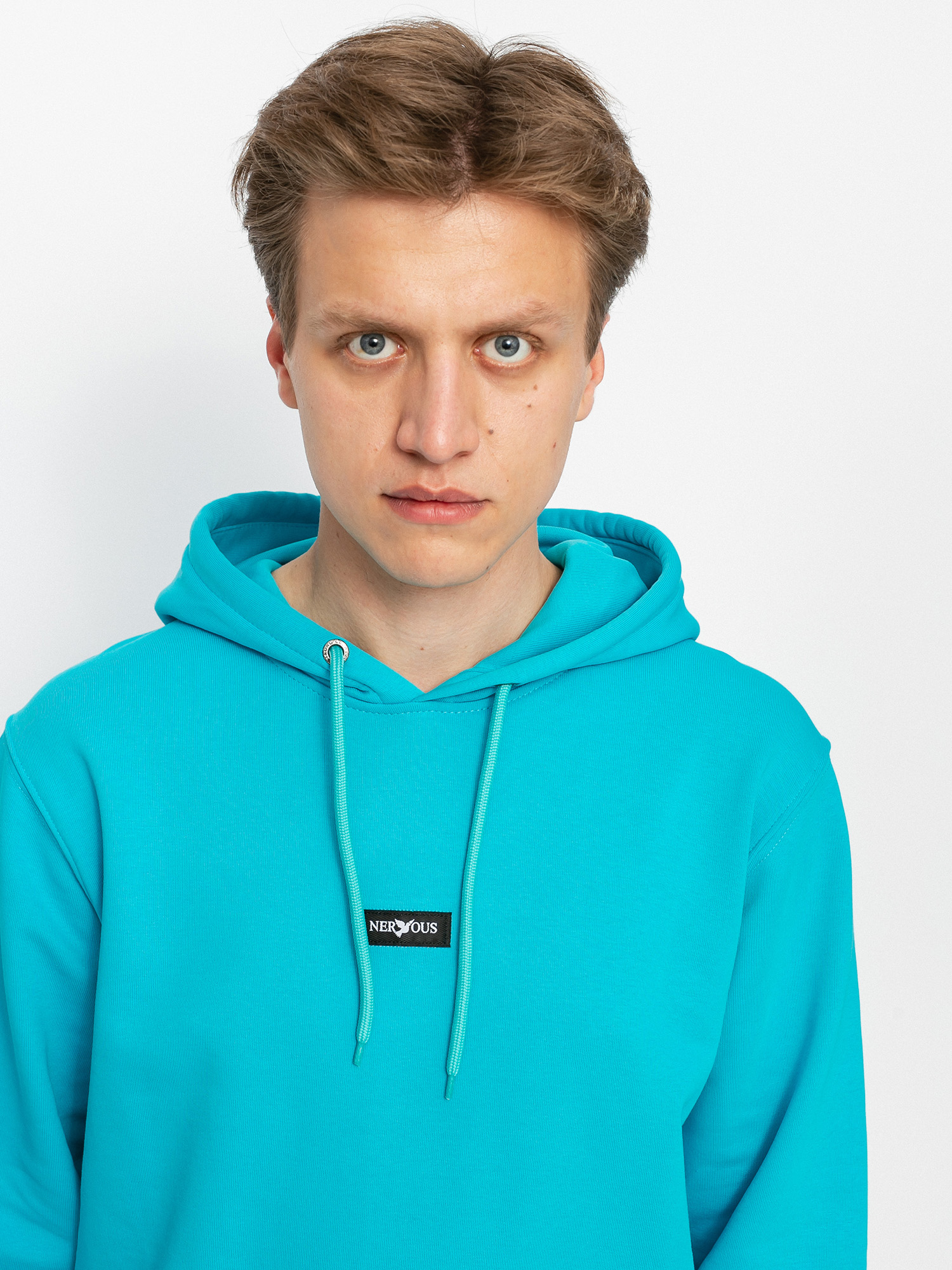 Bluza z kapturem Nervous Classic Small HD (aqua)