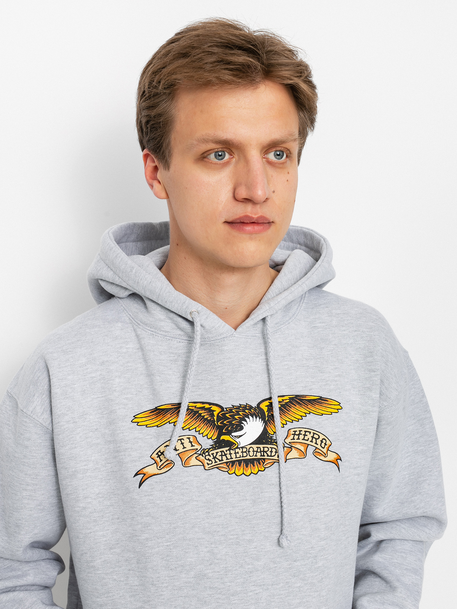 Bluza z kapturem Antihero Eagle HD (grey heather)