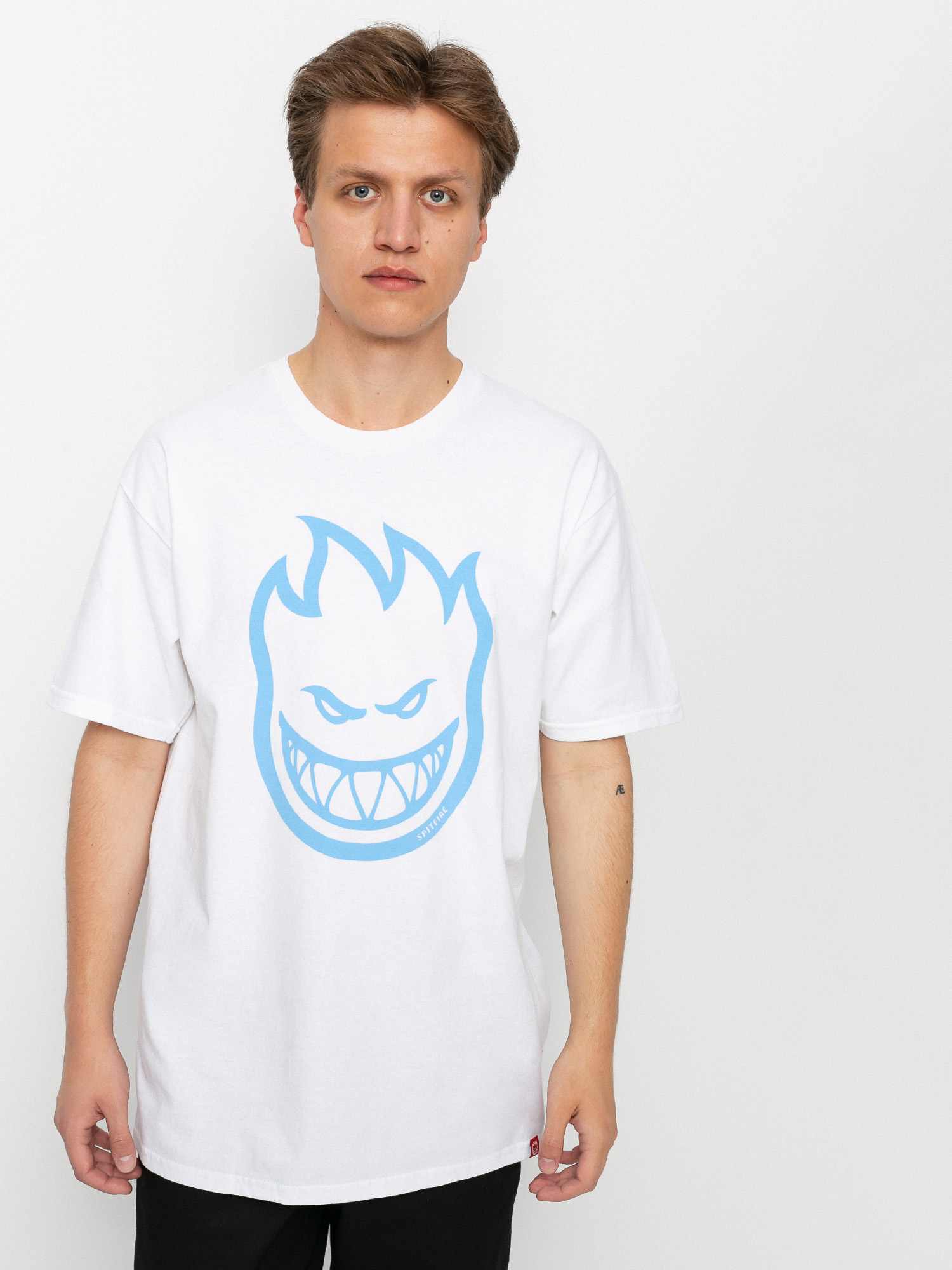 T-shirt Spitfire Sf Big Head (white/light blue)