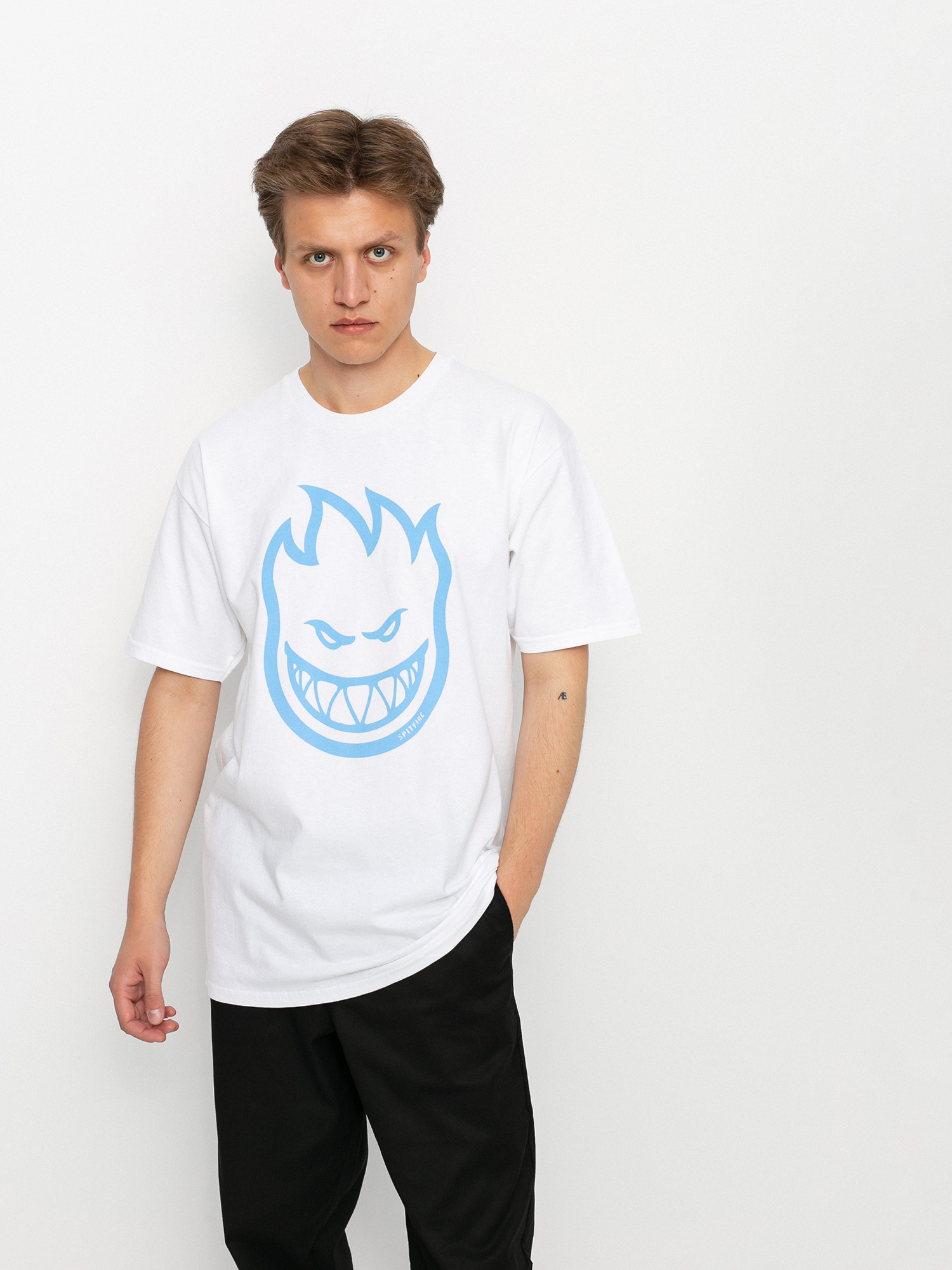 T-shirt Spitfire Sf Big Head (white/light blue)