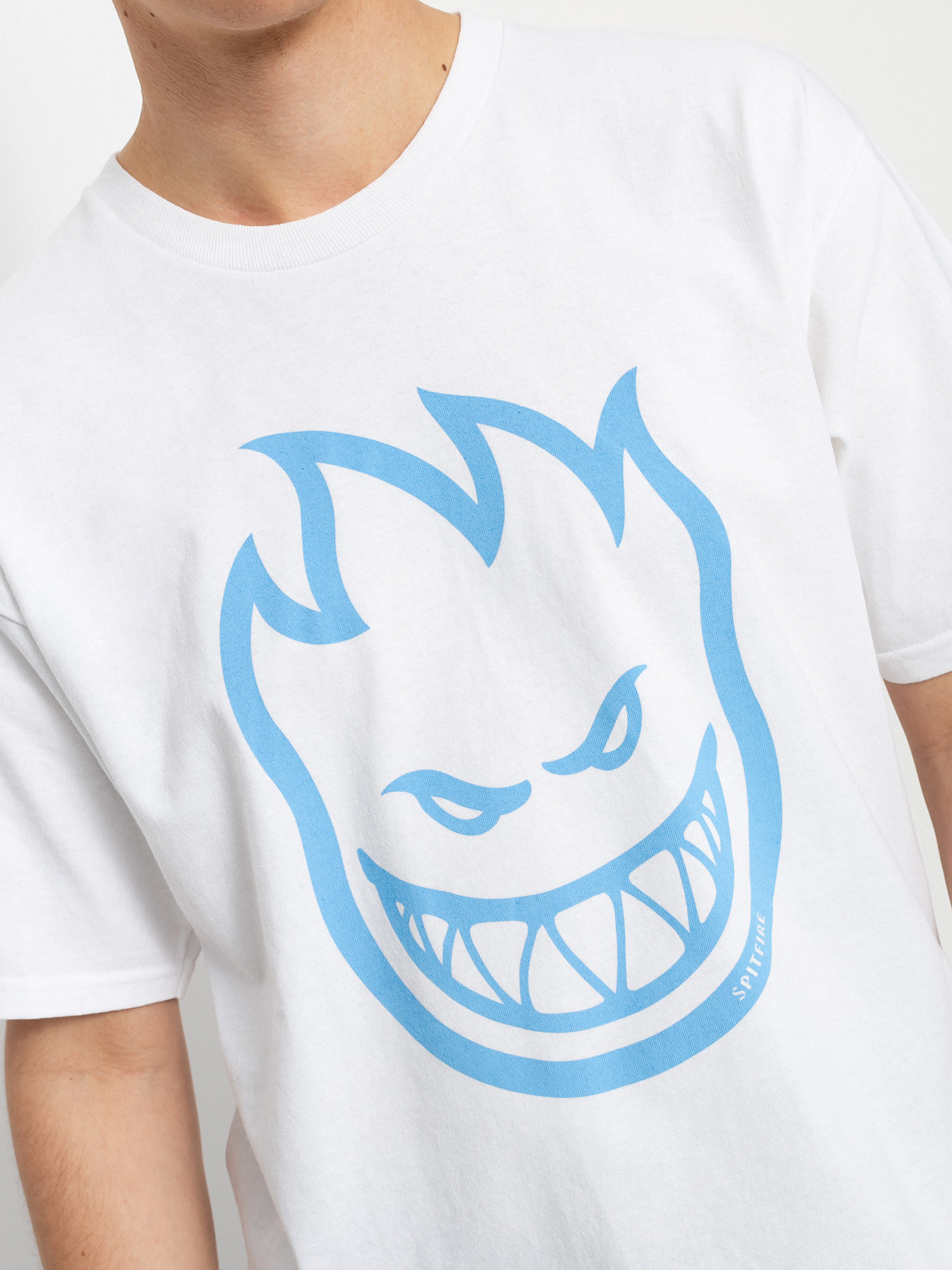 T-shirt Spitfire Sf Big Head (white/light blue)