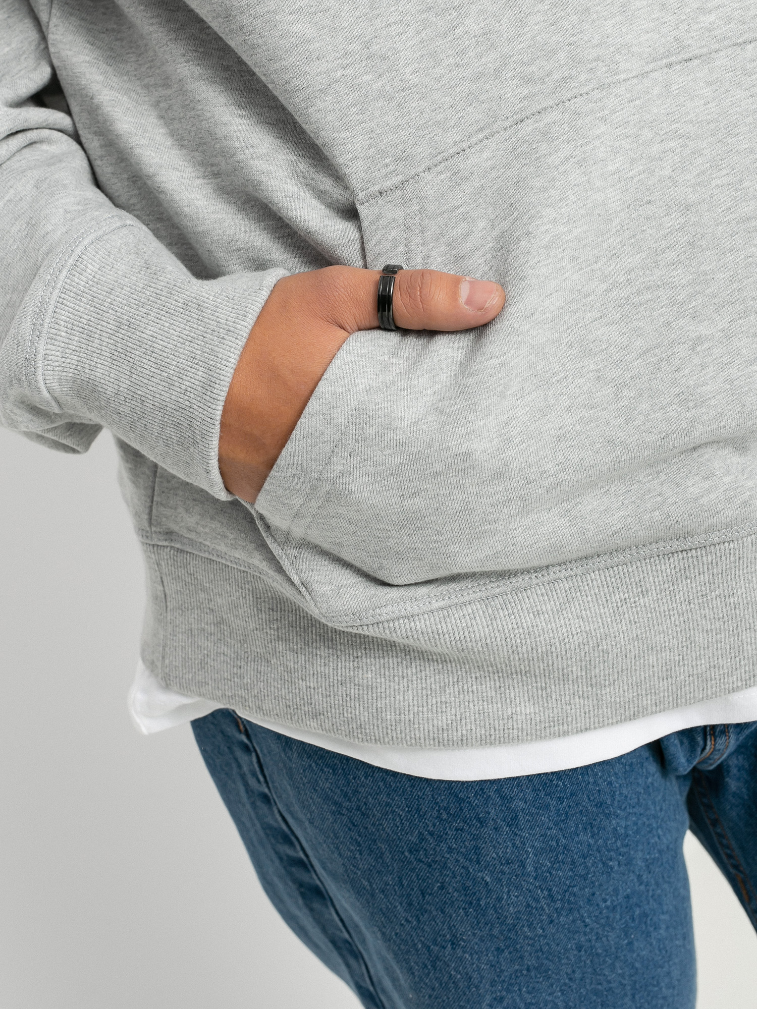 Bluza z kapturem New Balance Small Logo HD (athletic grey)