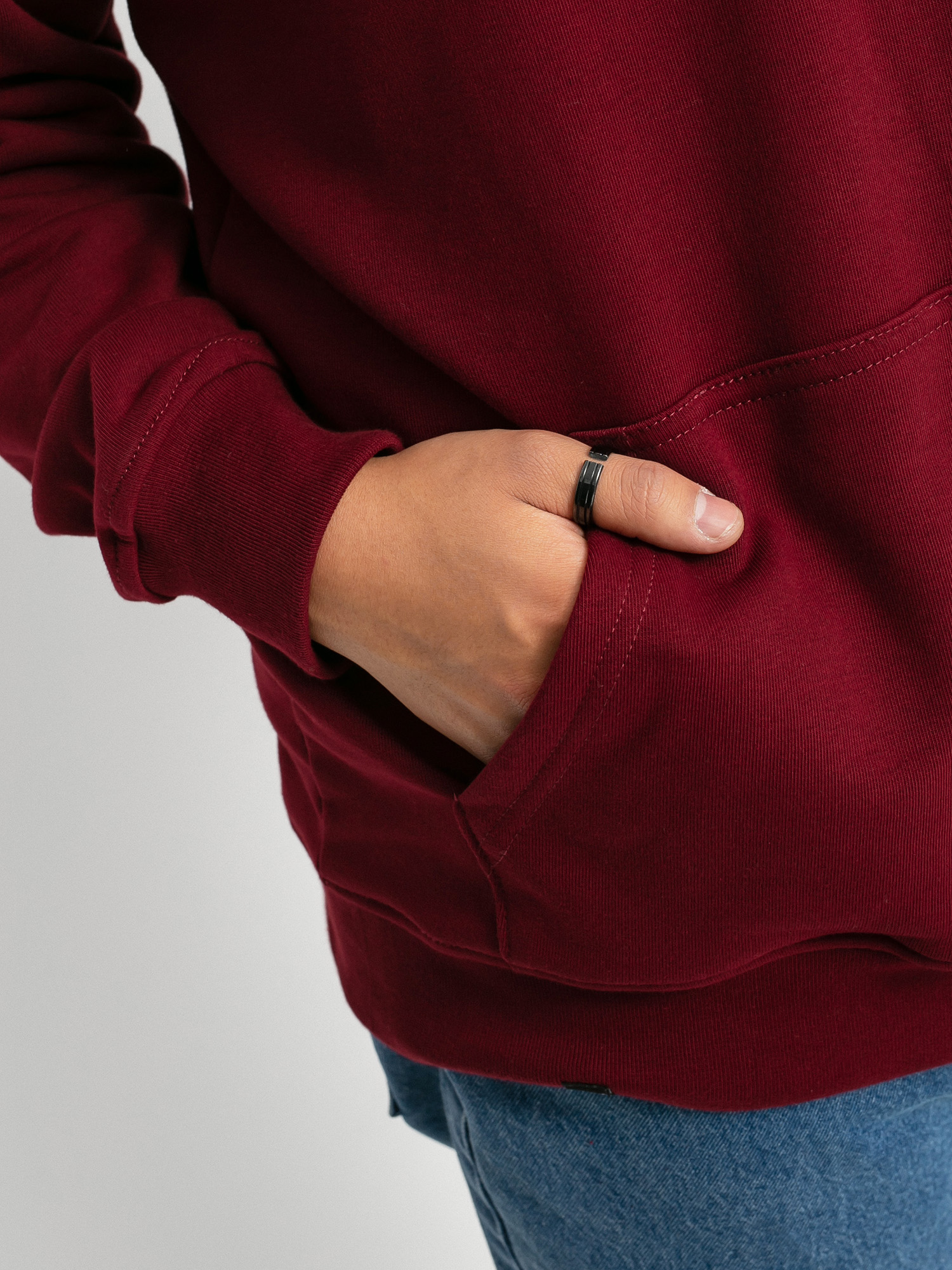 Bluza z kapturem Nervous Classic Small HD (maroon)