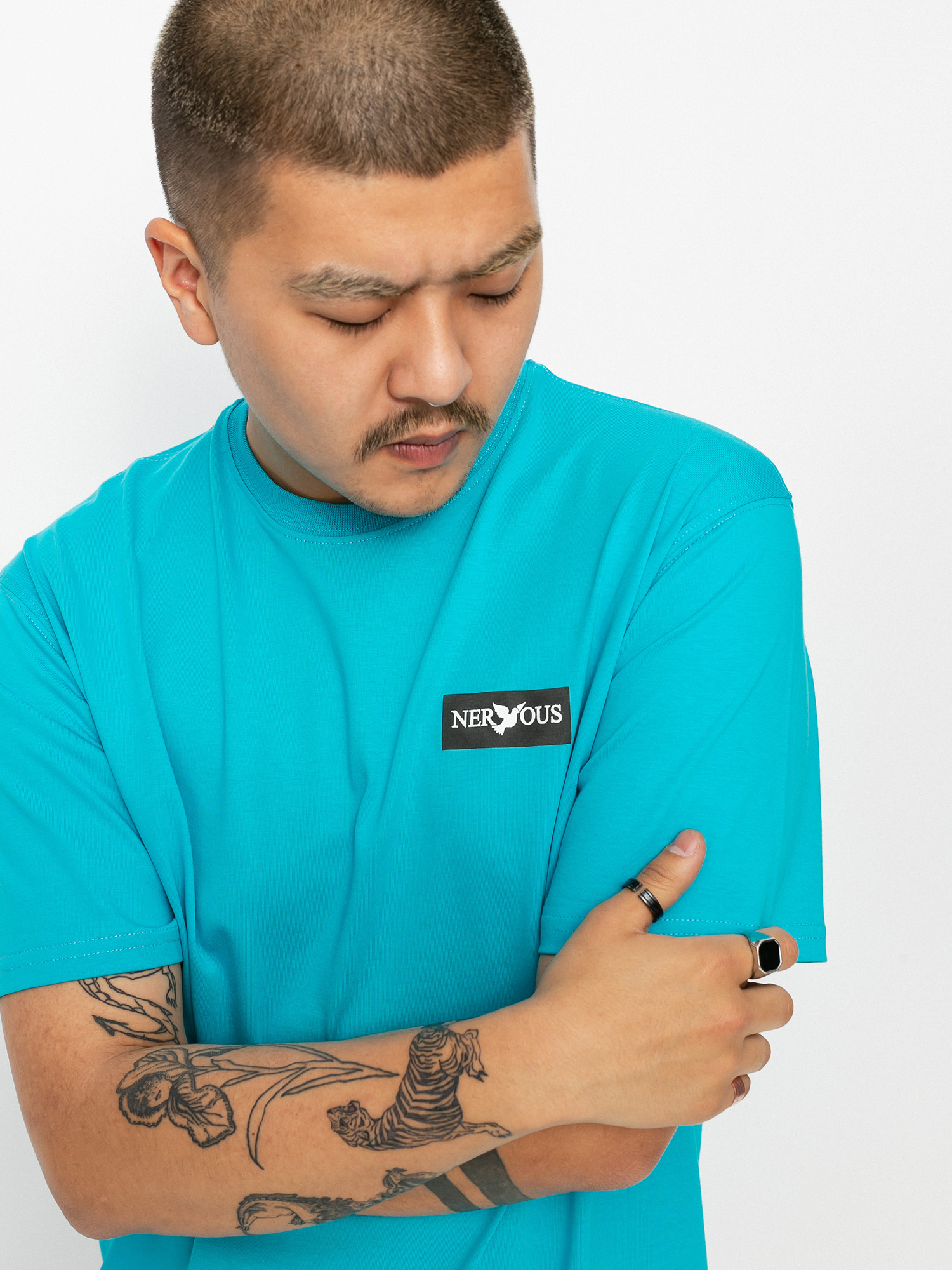 T-shirt Nervous Classic Small (aqua)