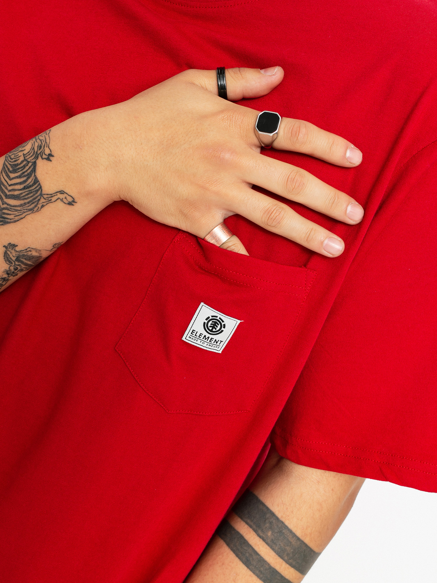 T-shirt Element Basic Pocket Label (chili pepper)