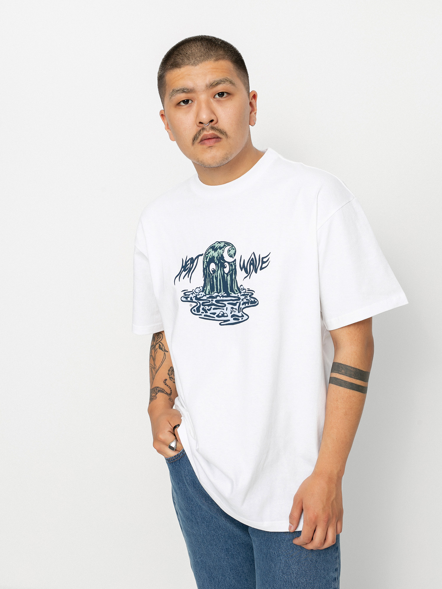 T-shirt Carhartt WIP Heat Wave (white)