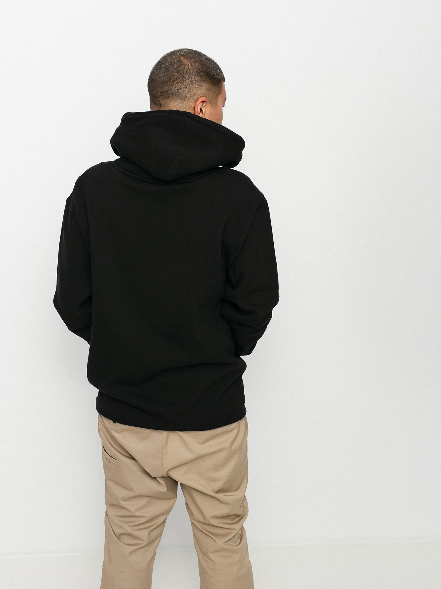 Bluza z kapturem Spitfire Big Head HD (black/yellow)