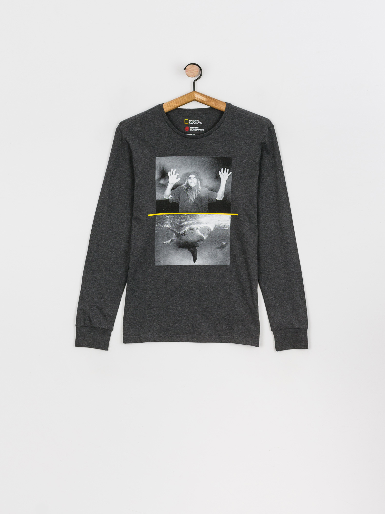 Longsleeve Element Shark Fletcher (charcoal heather)