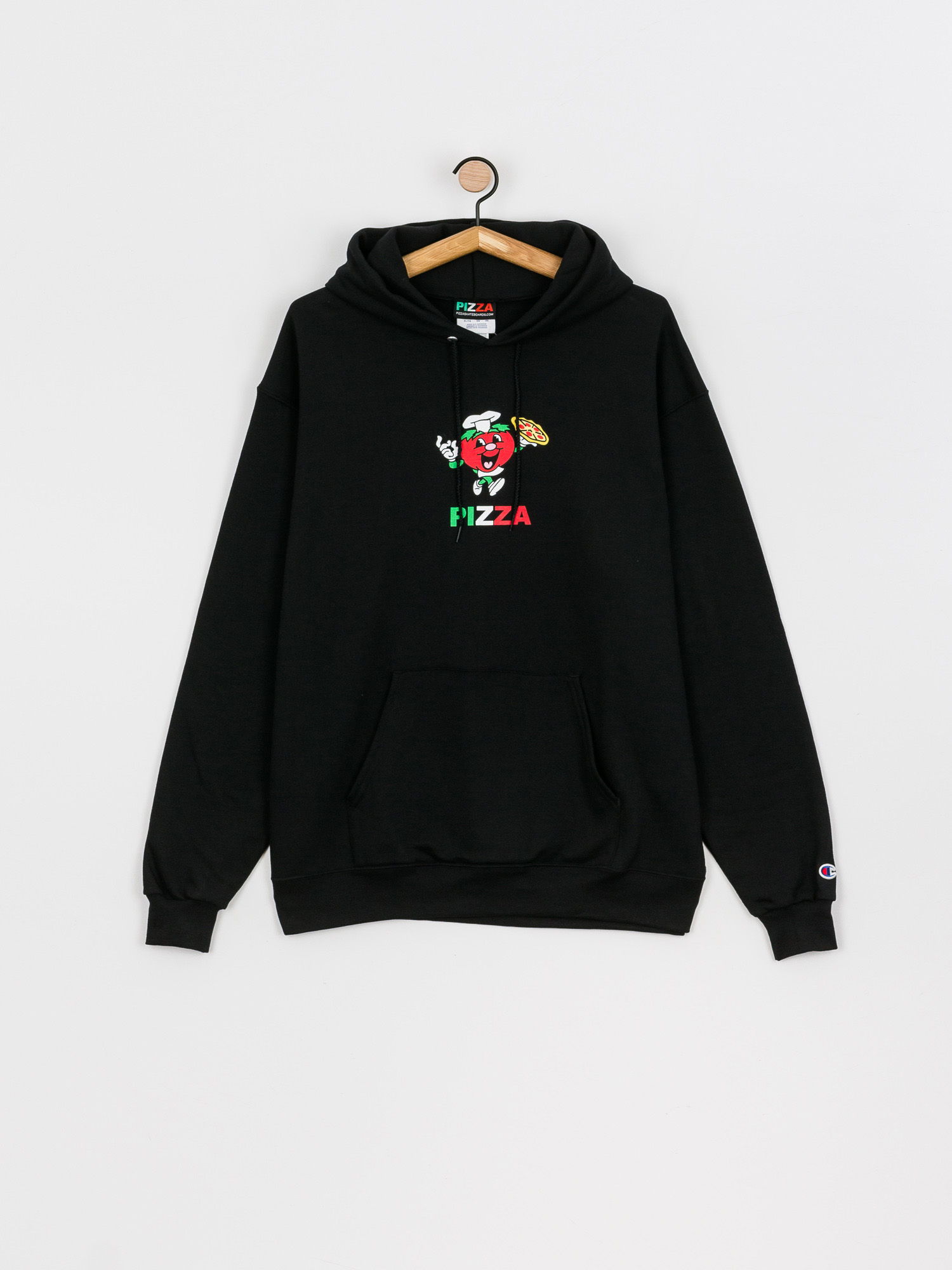 Bluza z kapturem Pizza Skateboards Tomato Chef Champion HD (black)