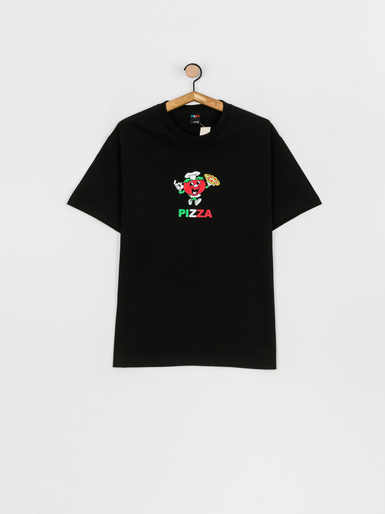 T-shirt Pizza Skateboards Tomato Chef Champion (black)