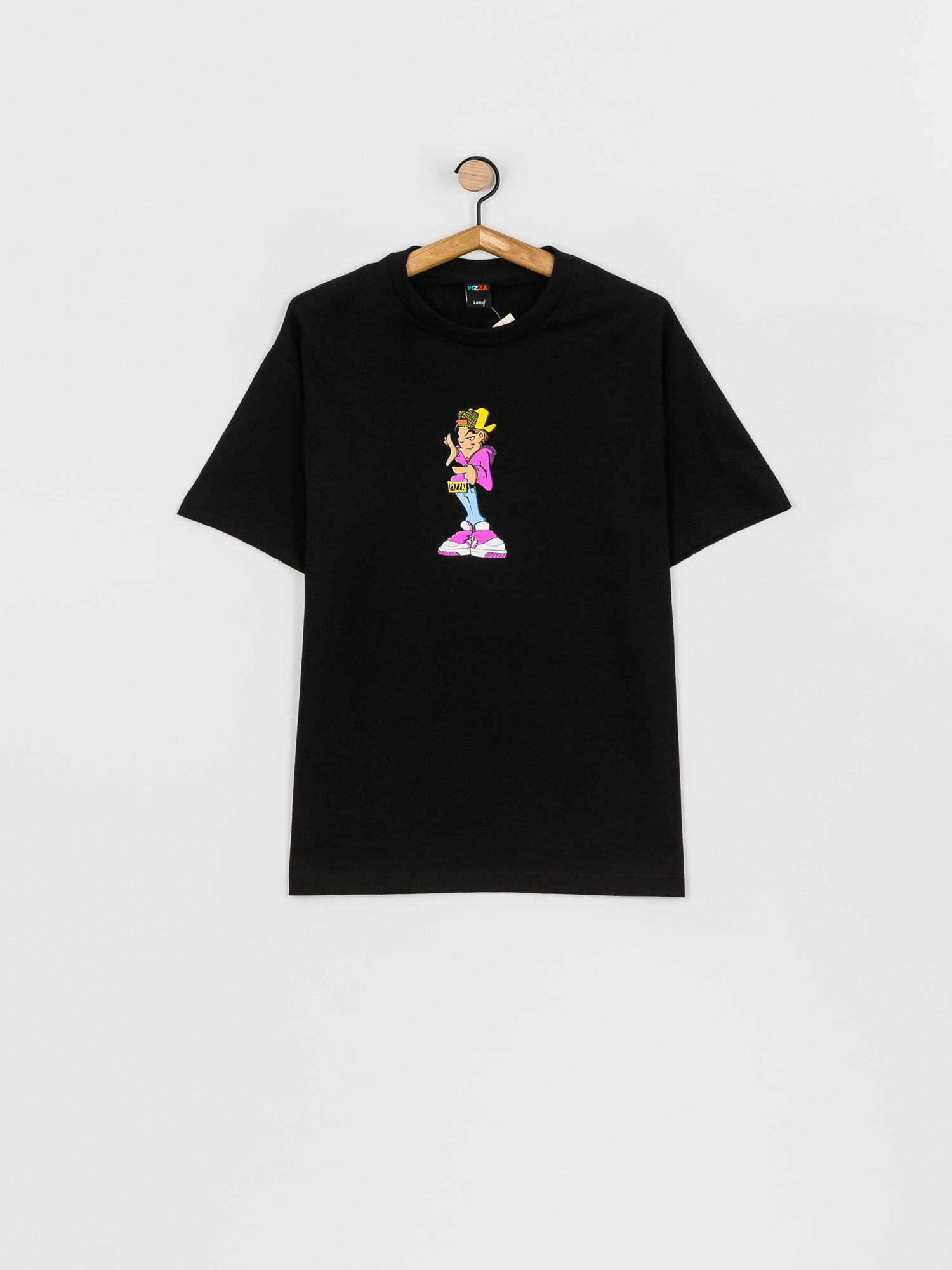 T-shirt Pizza Skateboards P Boy (black)