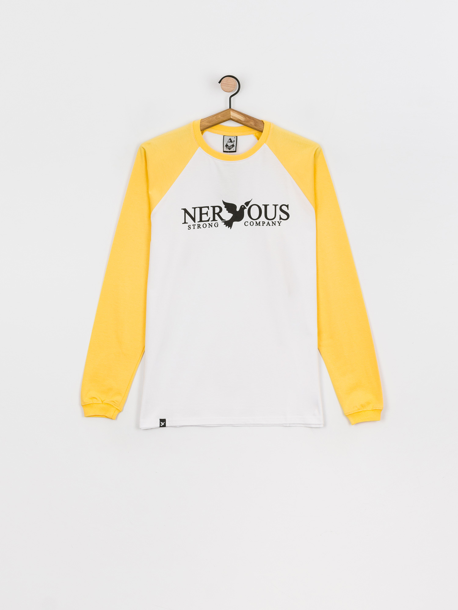Longsleeve Nervous Classic (yellow/white)