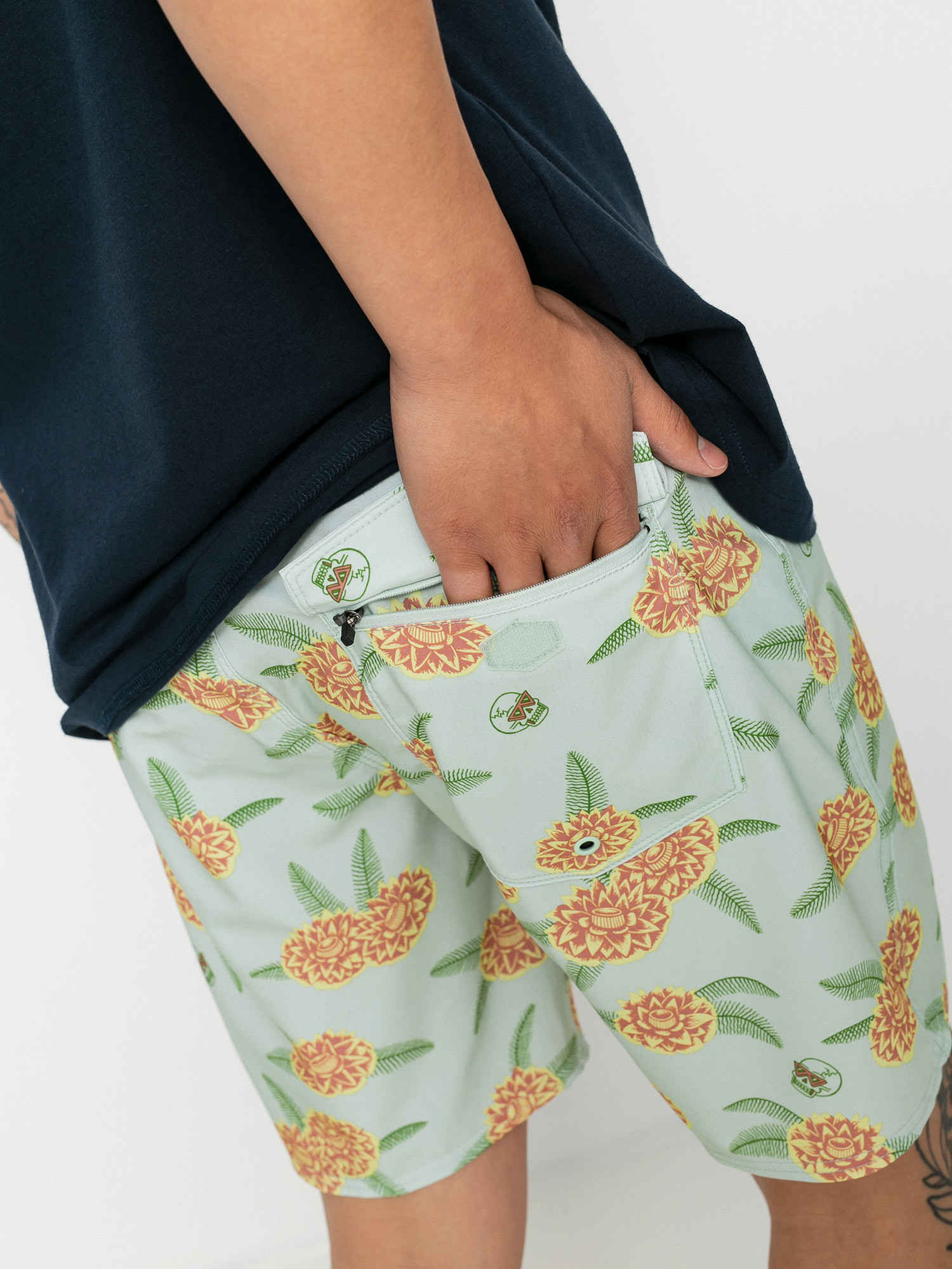 Boardshorty RVCA Luke P Floral Trunk (green tea)