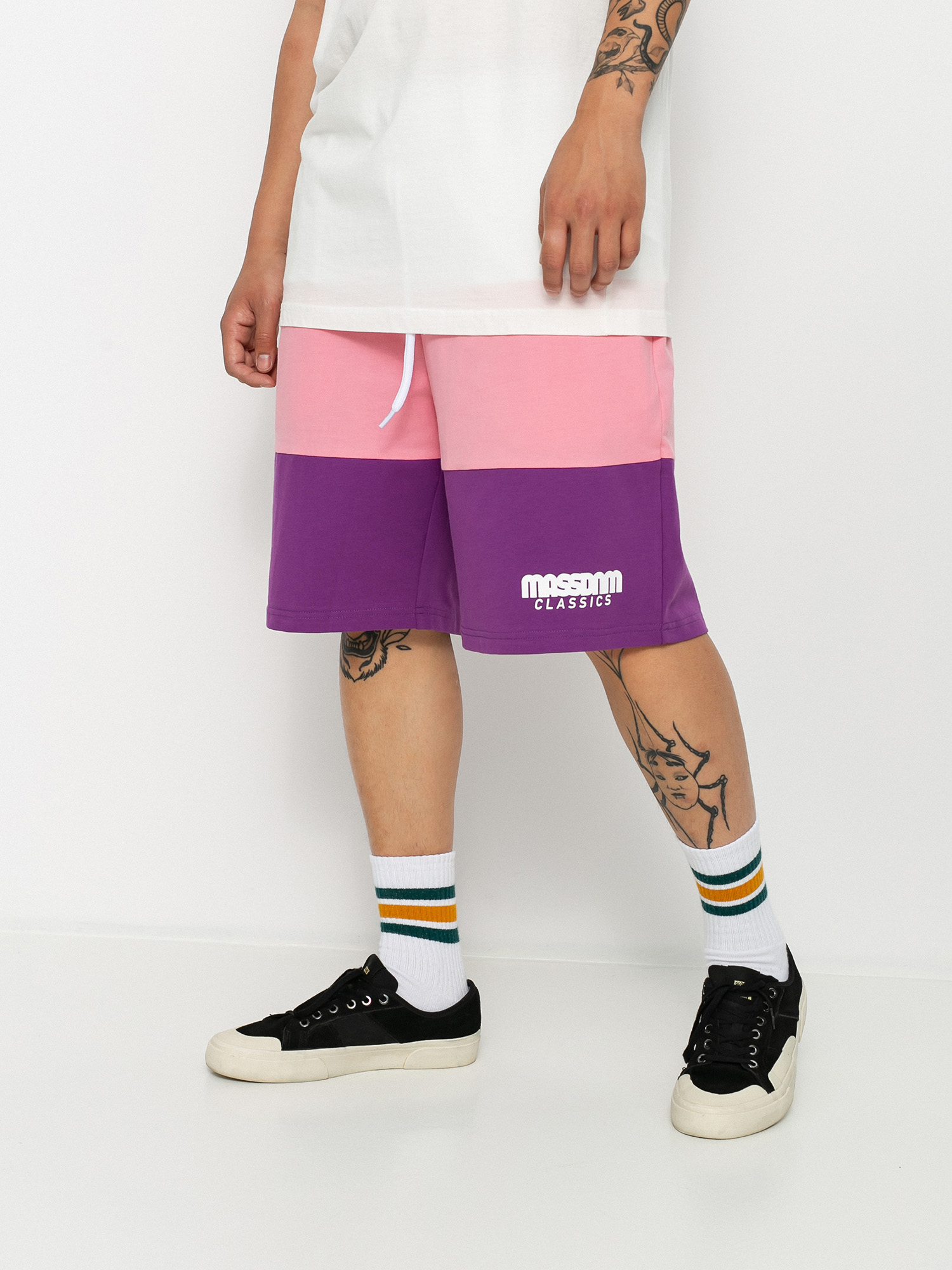Szorty MassDnm Zone (white/light pink/purple)
