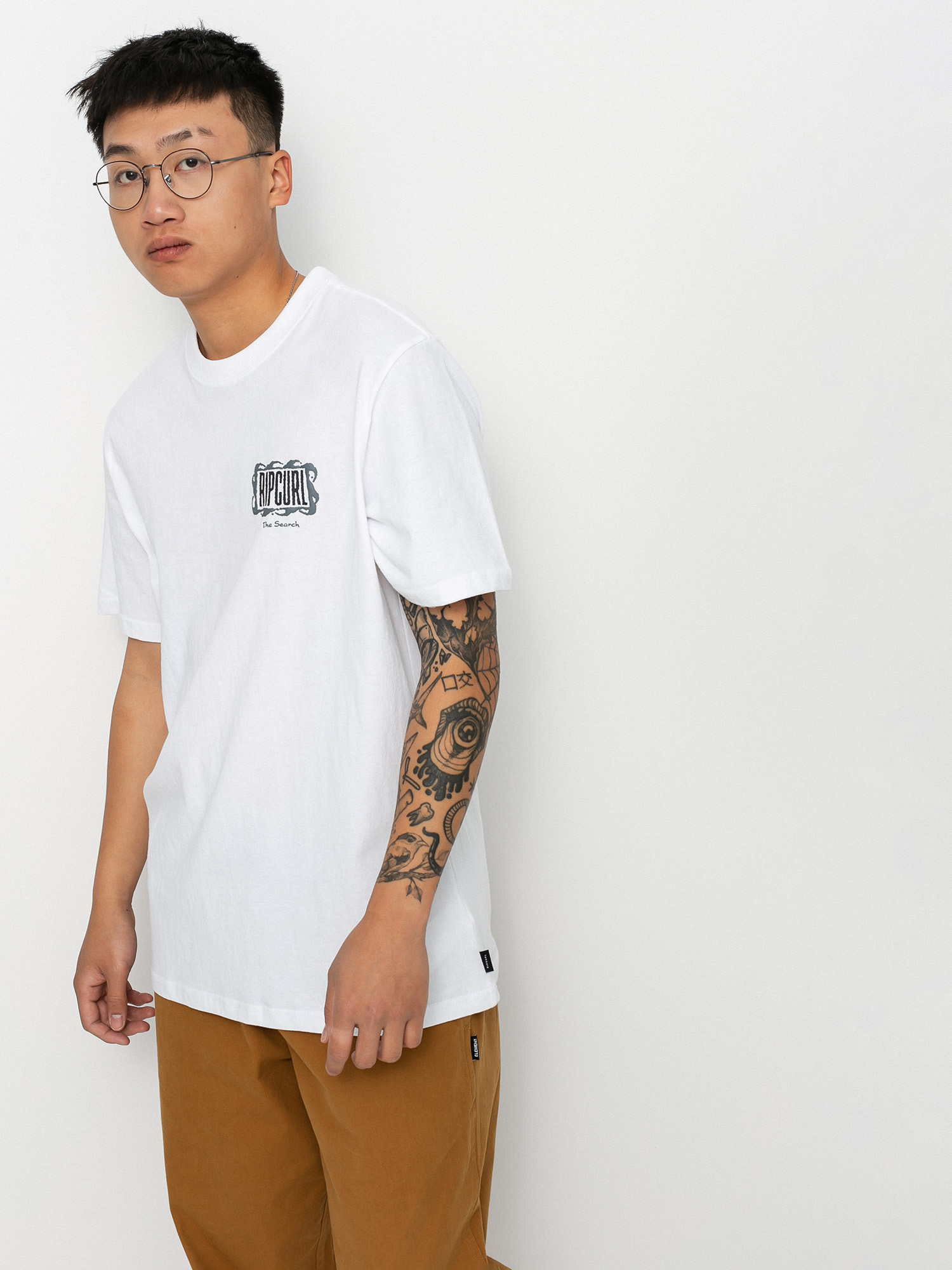 T-shirt Rip Curl Mind Wave Logo (white)
