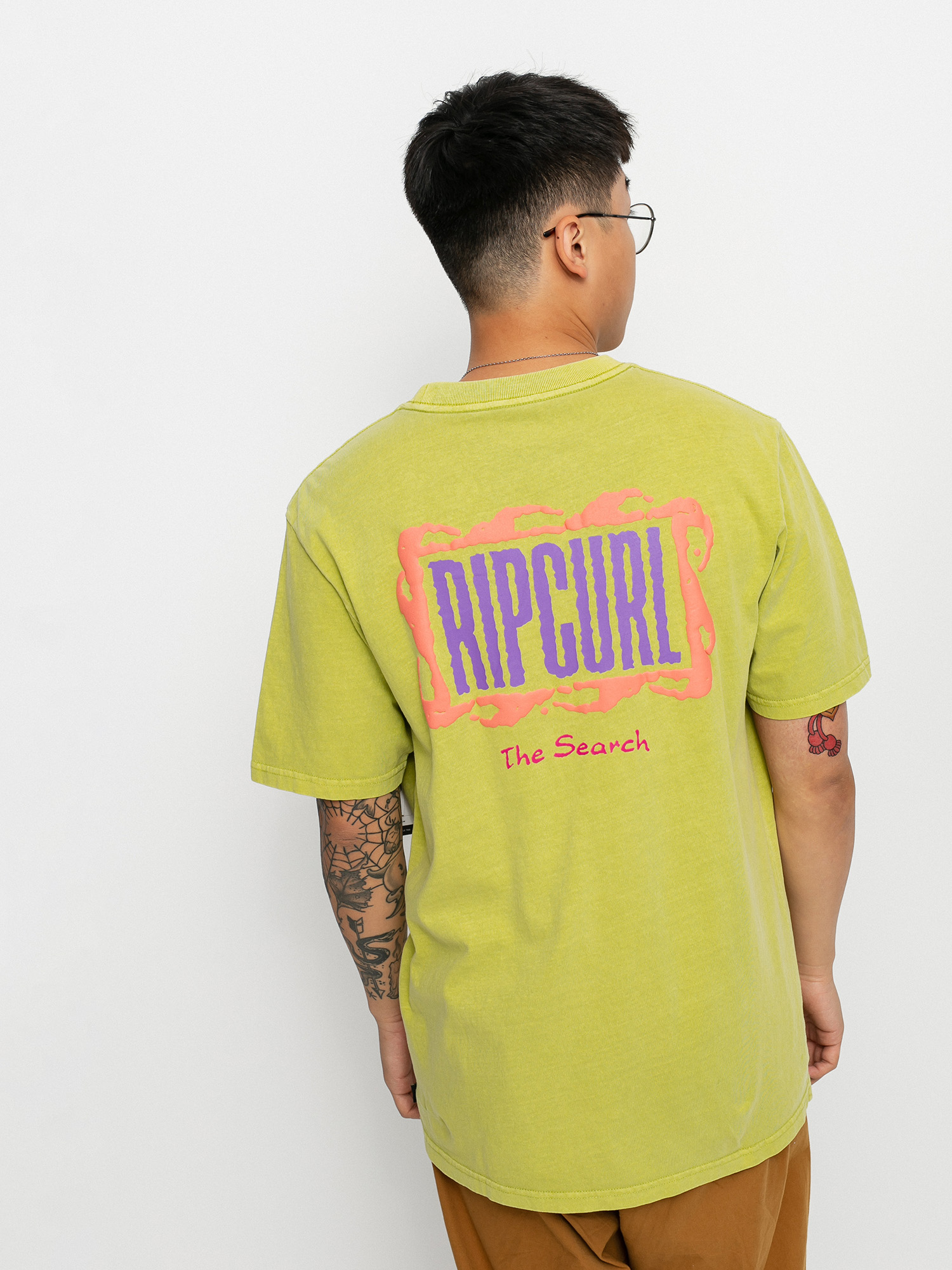 T-shirt Rip Curl Mind Wave Logo (washed lime)