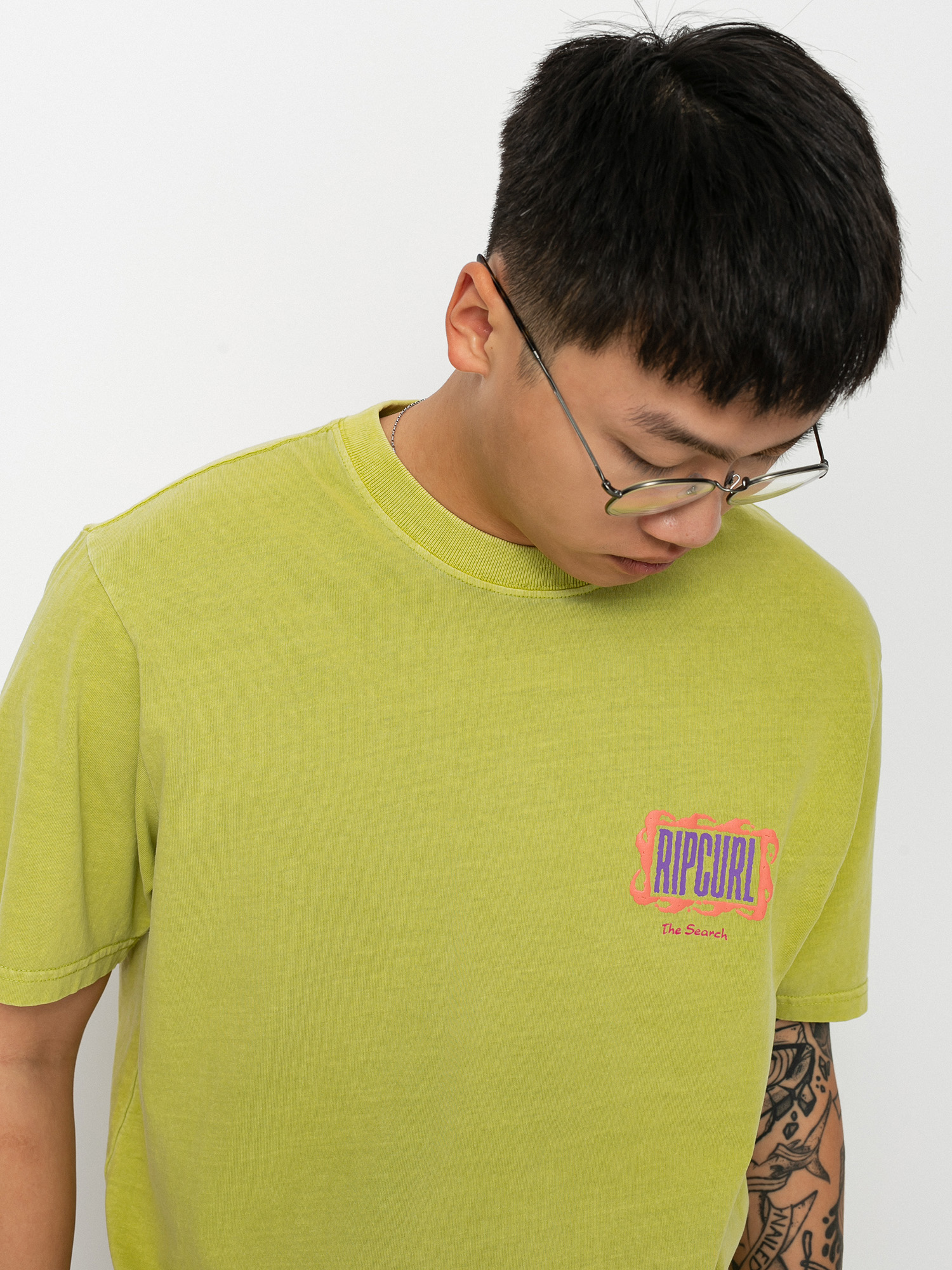 T-shirt Rip Curl Mind Wave Logo (washed lime)
