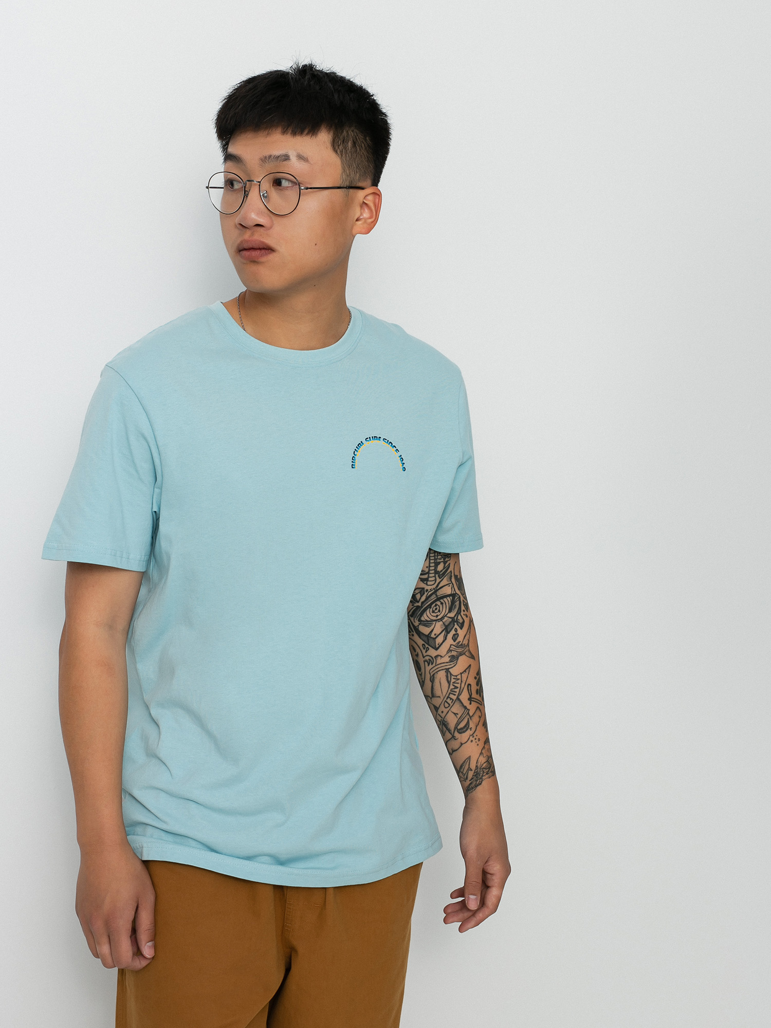 T-shirt Rip Curl Surf Revival Butter (light blue)