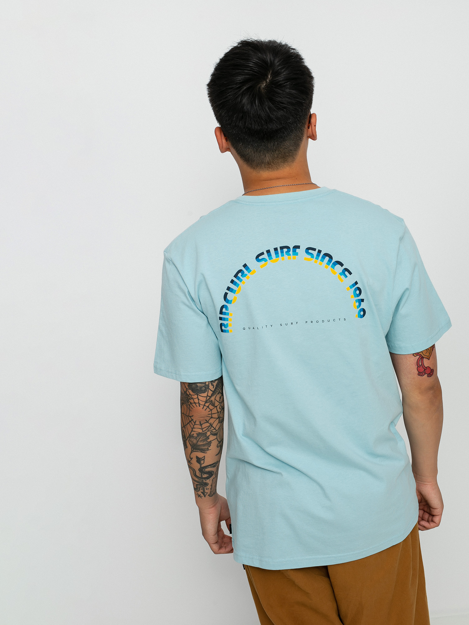 T-shirt Rip Curl Surf Revival Butter (light blue)