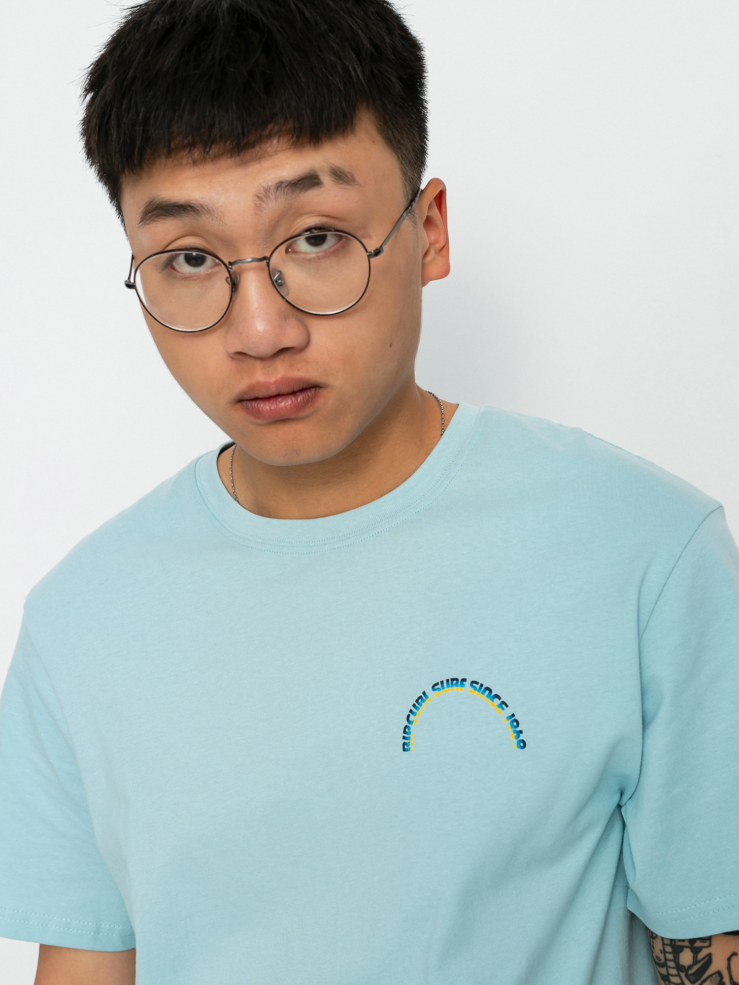 T-shirt Rip Curl Surf Revival Butter (light blue)