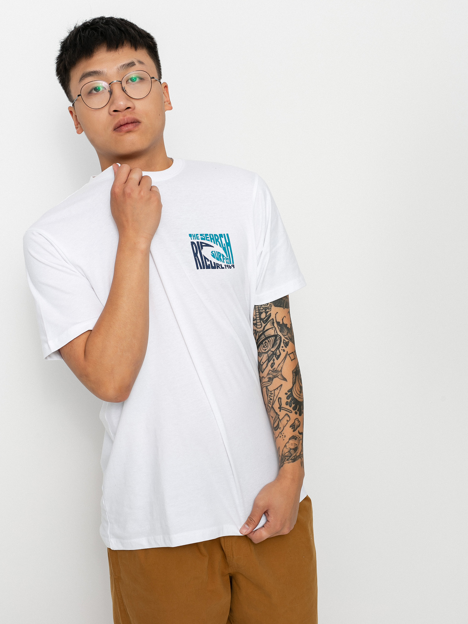 T-shirt Rip Curl Icon Cutout (white)