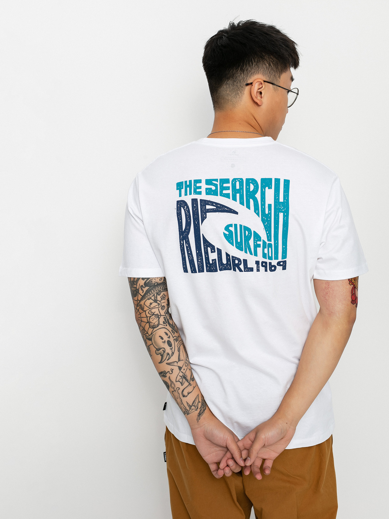 T-shirt Rip Curl Icon Cutout (white)