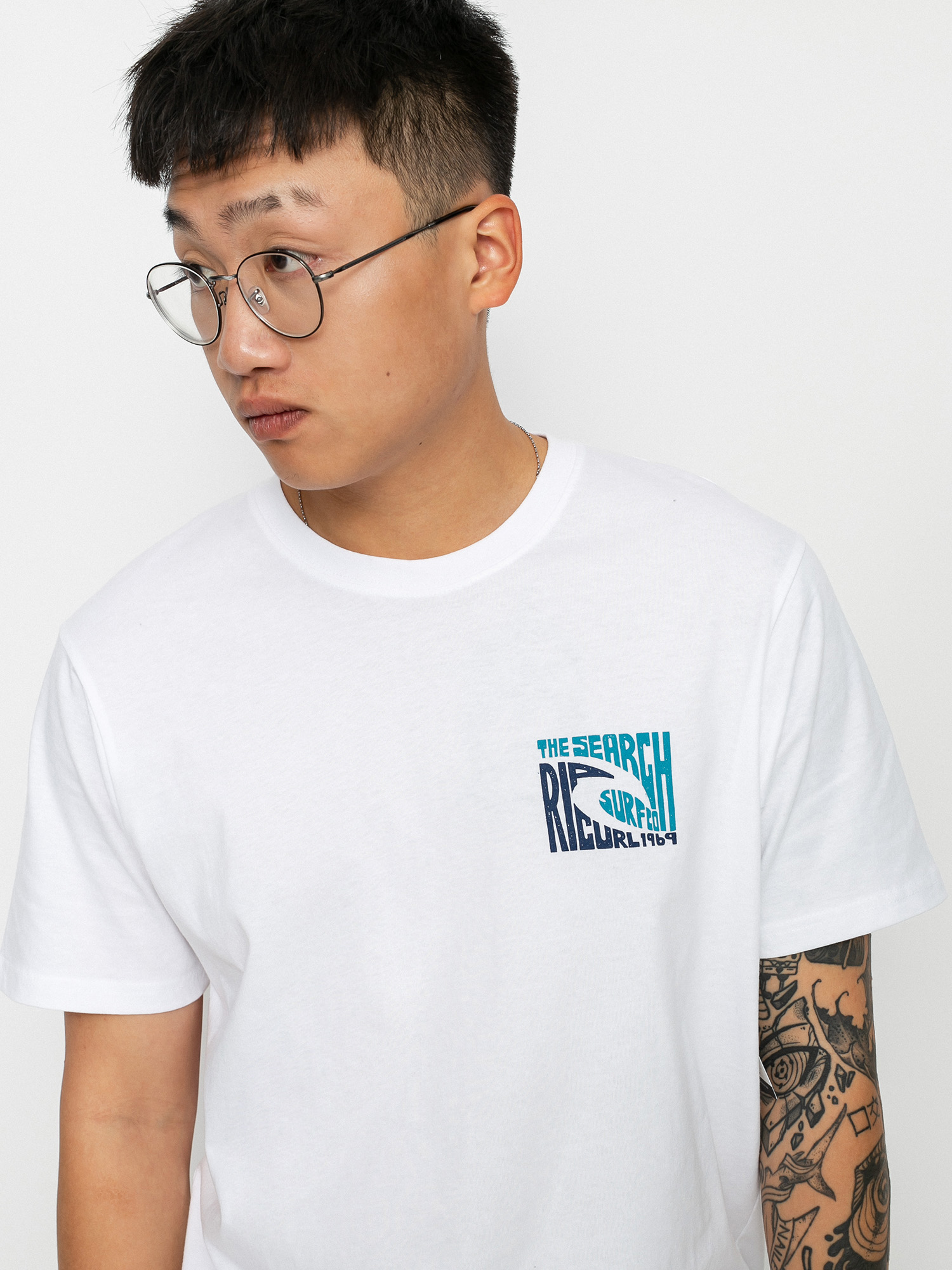 T-shirt Rip Curl Icon Cutout (white)