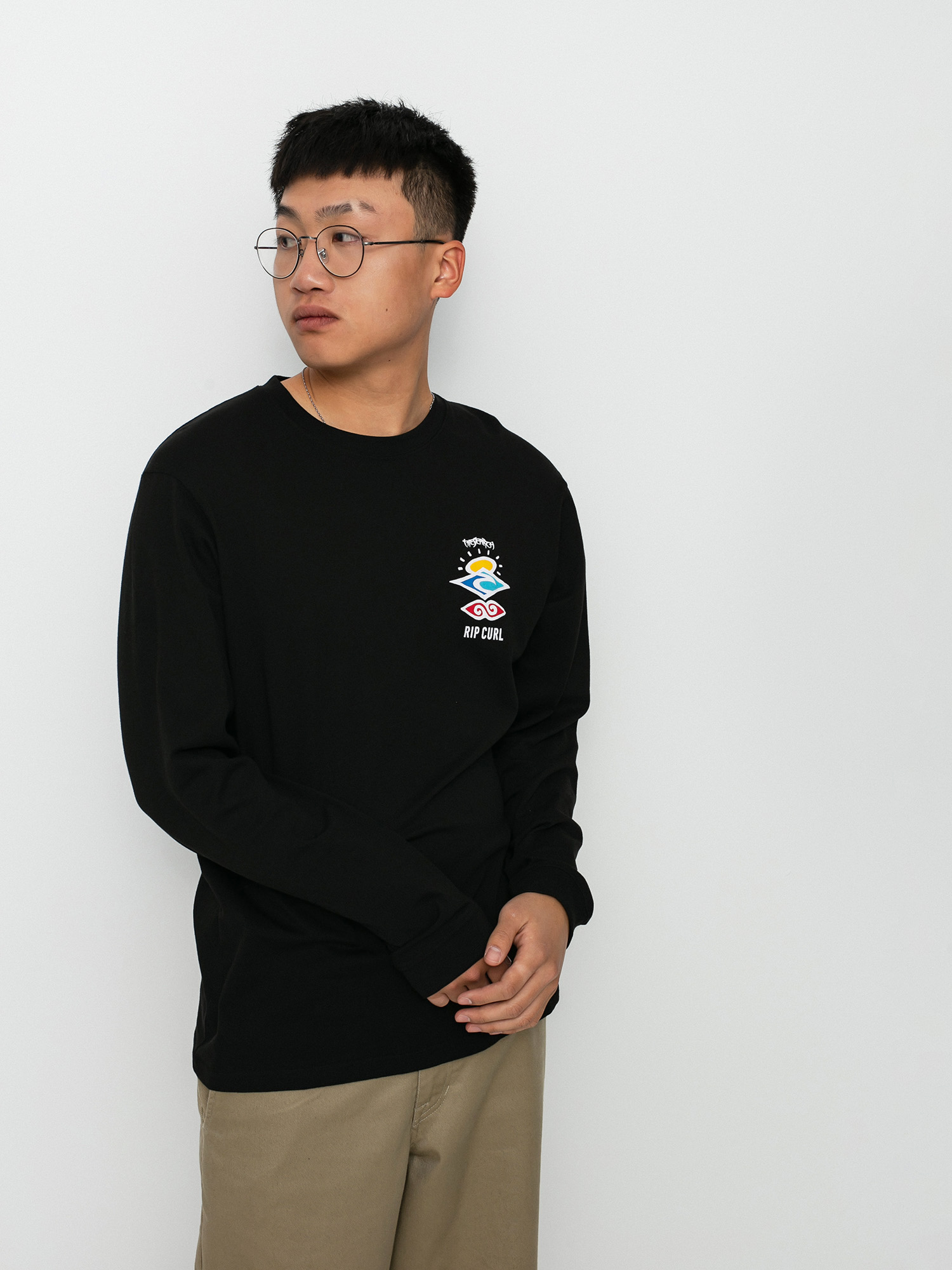 Longsleeve Rip Curl Search (black)