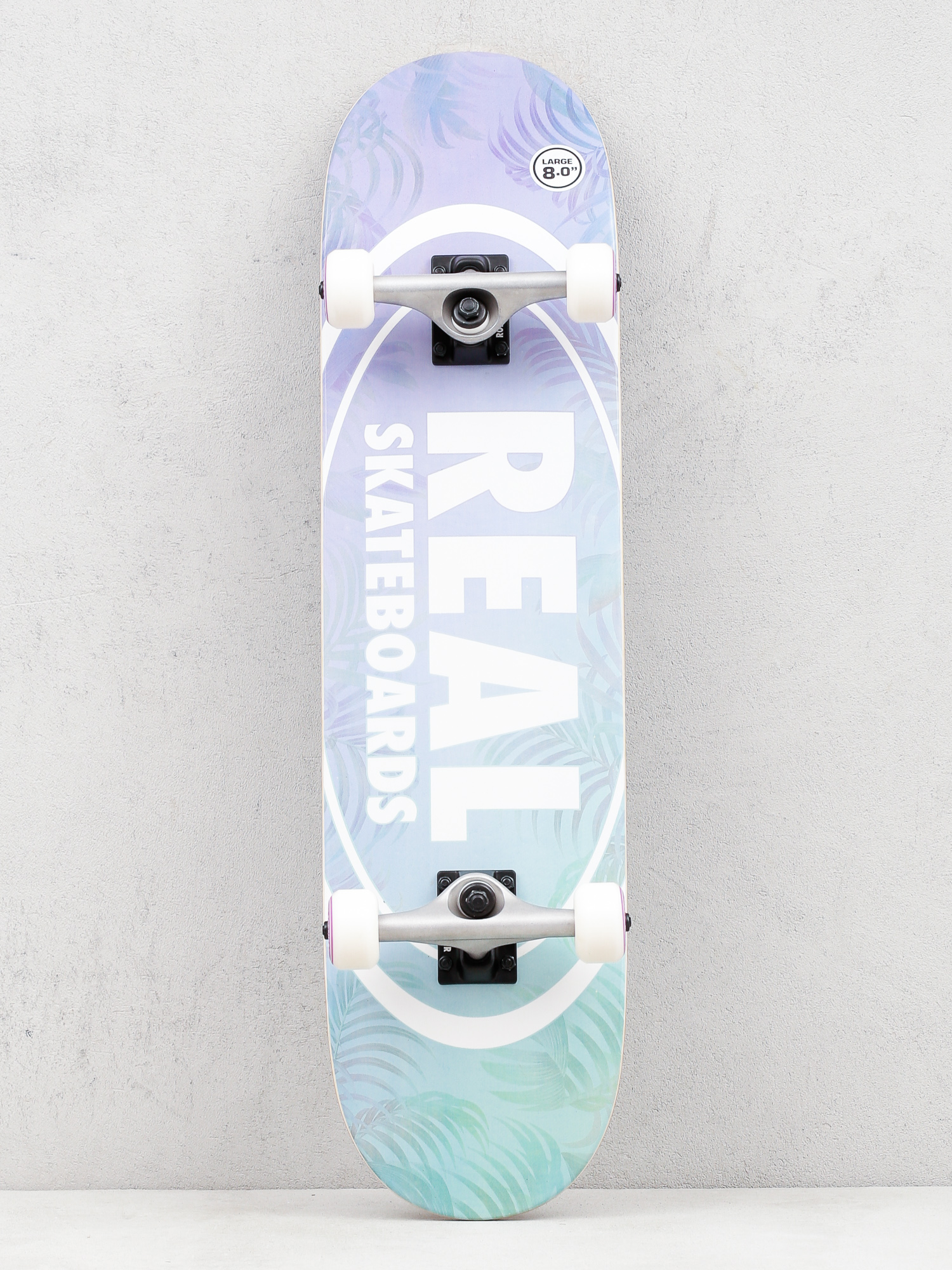 Deskorolka Real Island Oval (purple/cyan)