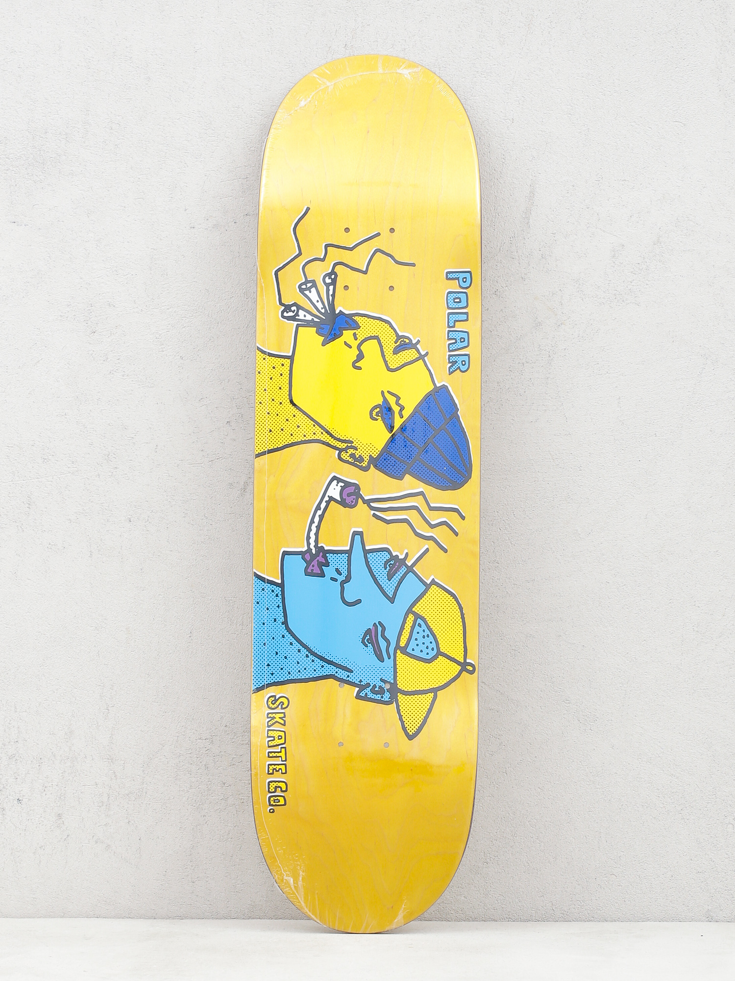 Deck Polar Skate Team Smoking Heads (yellow)