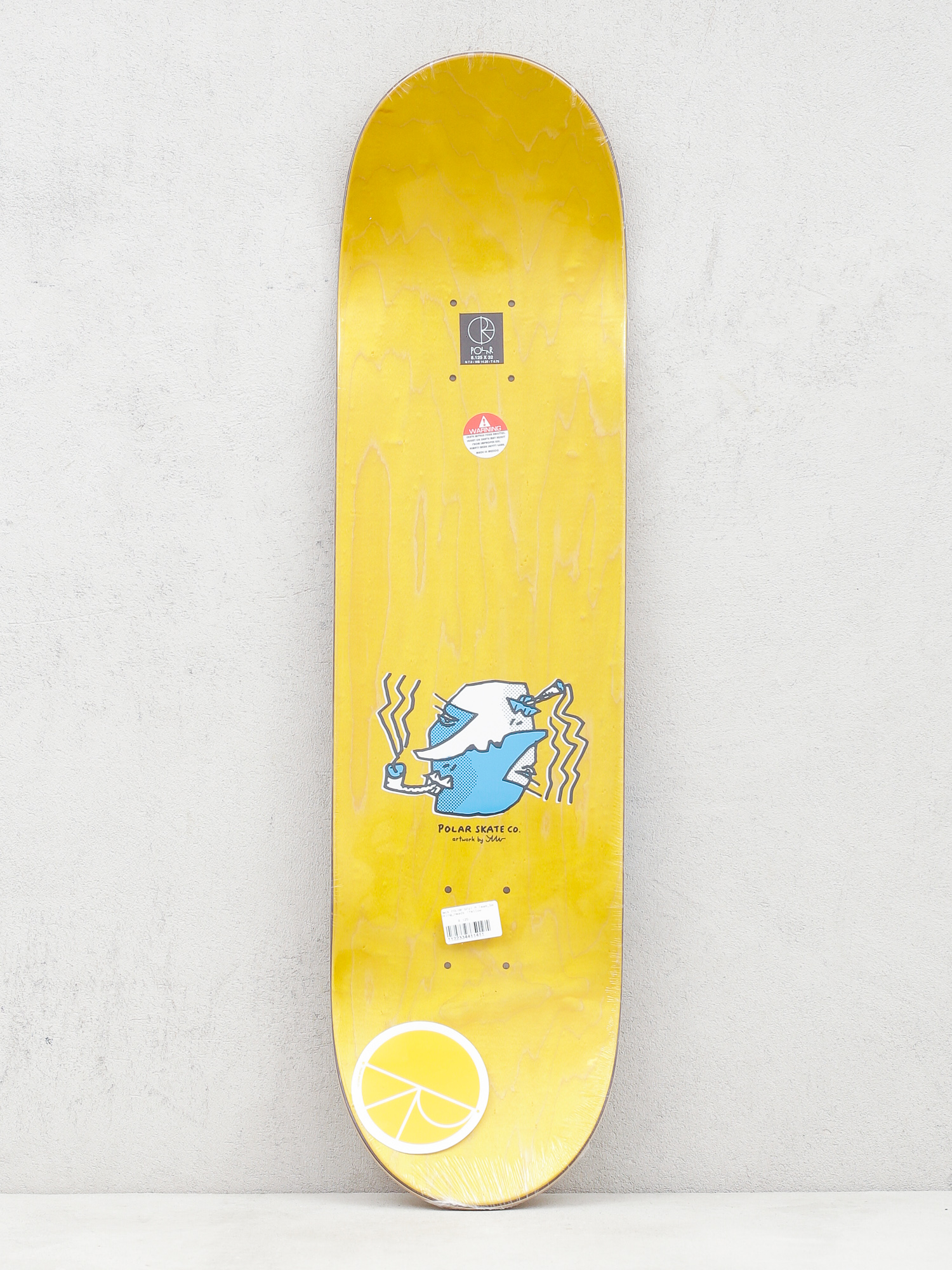 Deck Polar Skate Team Smoking Heads (yellow)