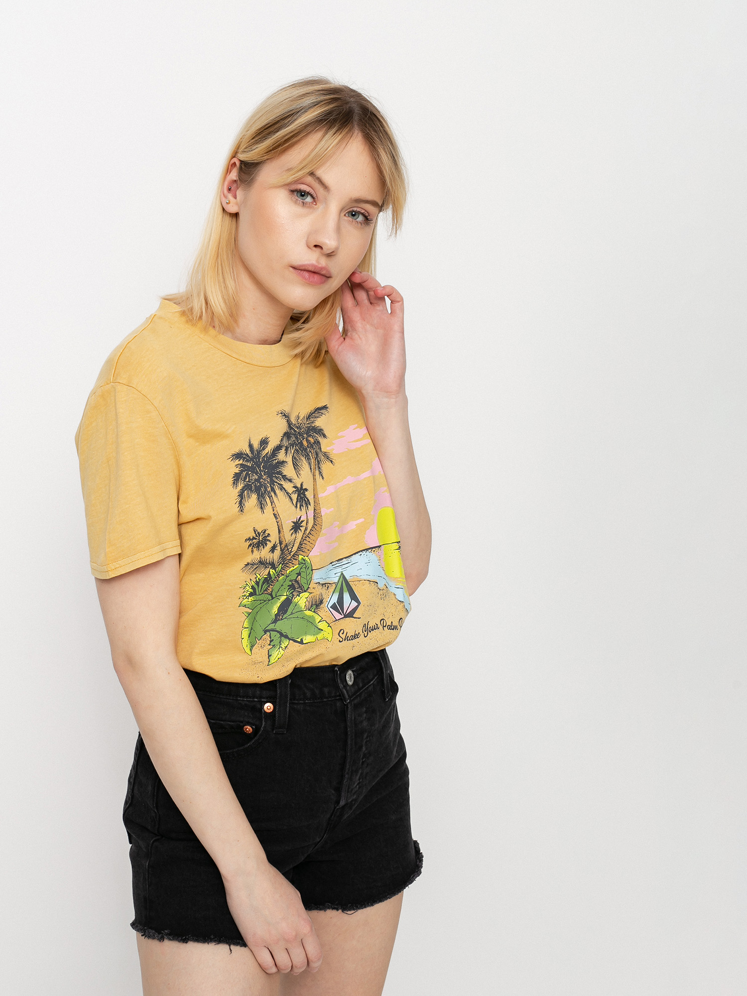 T-shirt Volcom Lock It Up Wmn (dust gold)