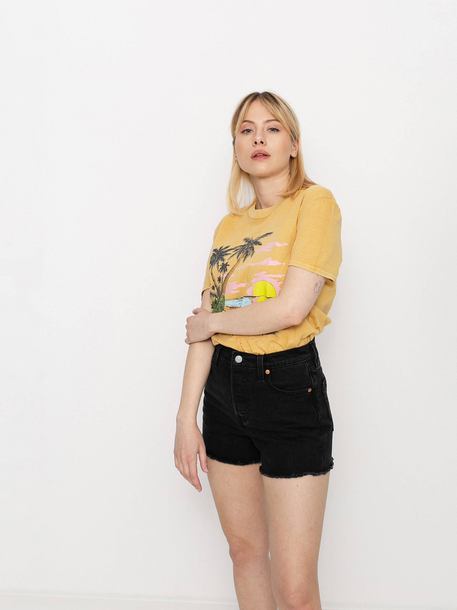 T-shirt Volcom Lock It Up Wmn (dust gold)