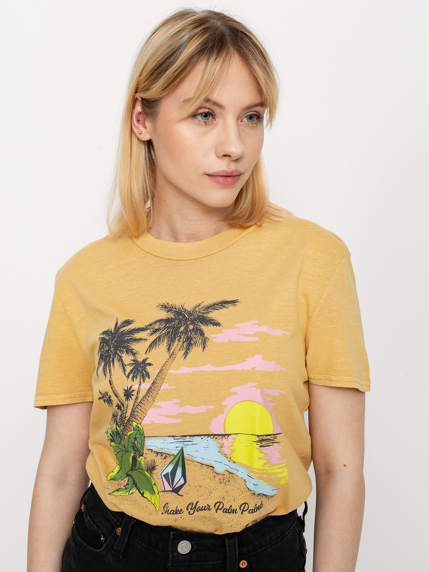 T-shirt Volcom Lock It Up Wmn (dust gold)