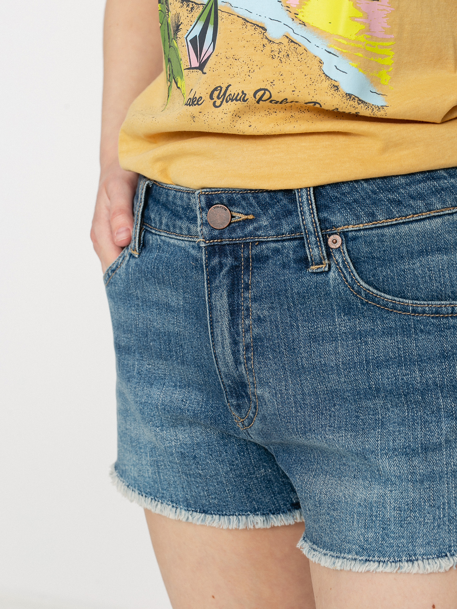 Szorty Volcom Stoney Stretch Wmn (blue swift wash)